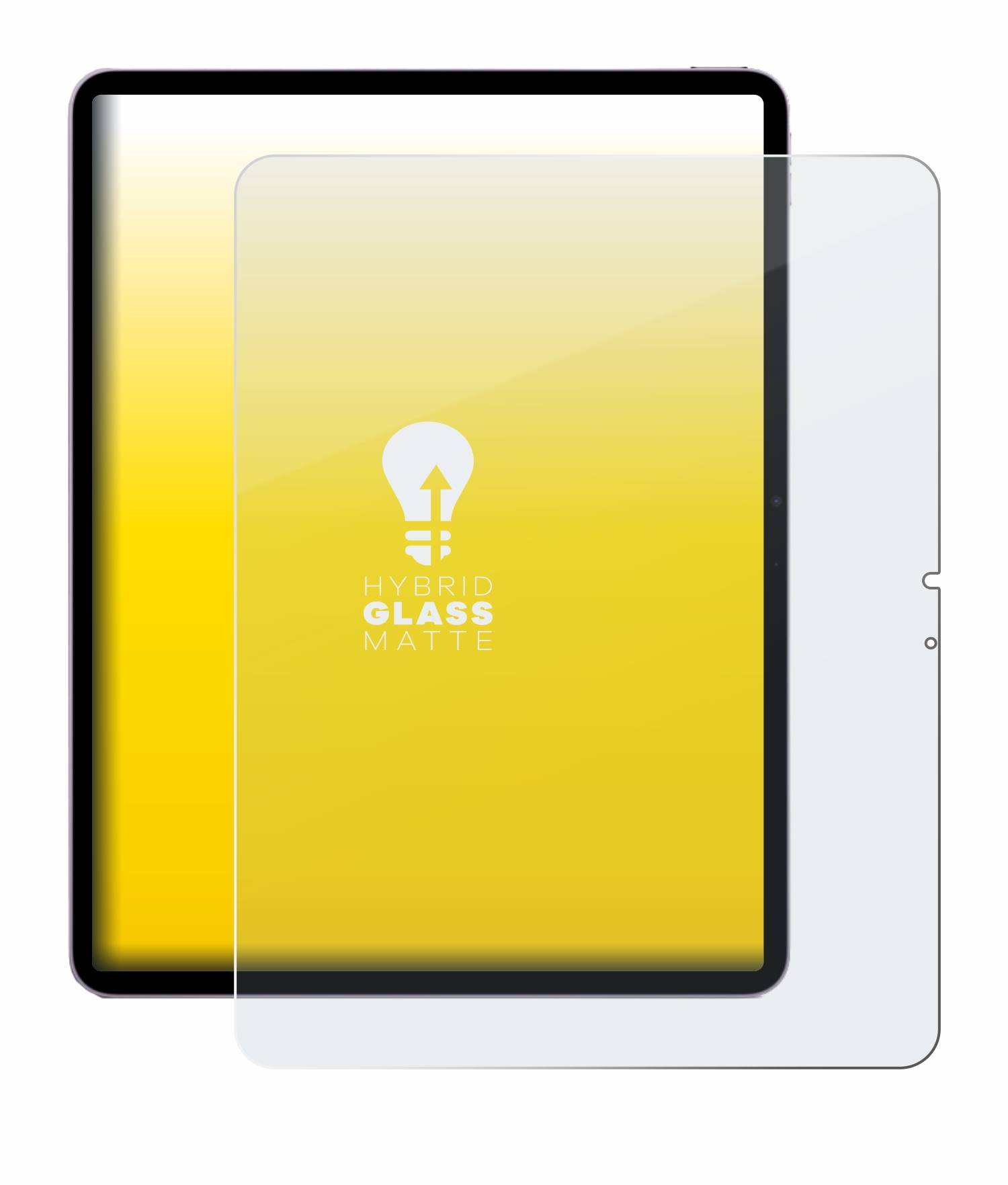 upscreen Hybrid Glas Matt Schutz-Folie für Apple iPad Air 13 WiFi 2024