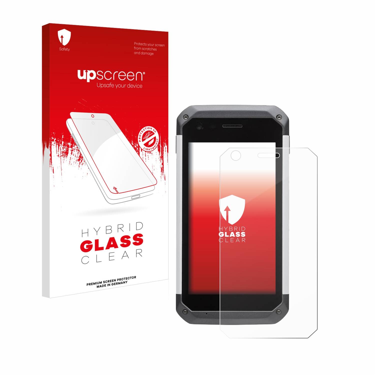 upscreen Hybrid Glas Schutz-Folie für Handheld Nautiz X9