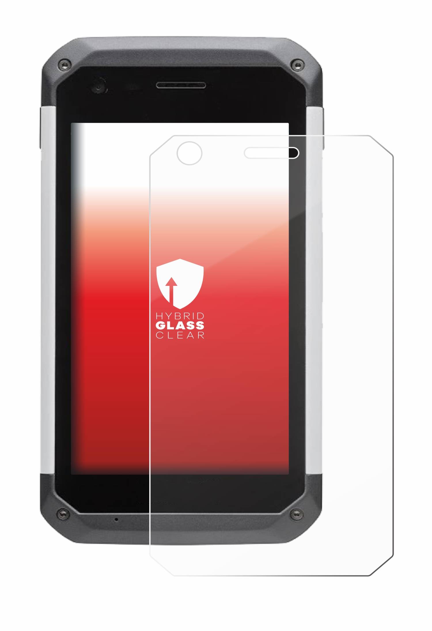 upscreen Hybrid Glas Schutz-Folie für Handheld Nautiz X9