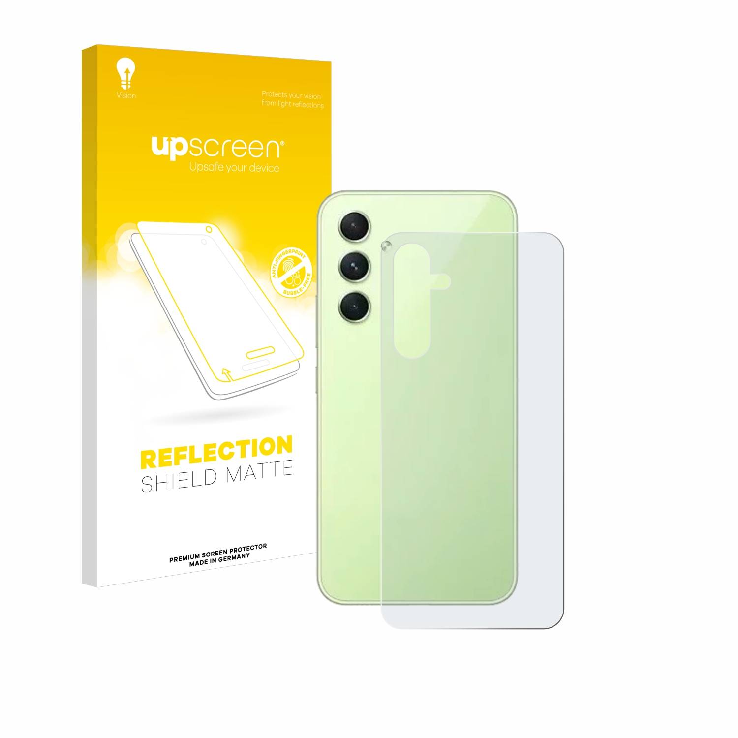 upscreen Reflection Shield Matt Schutzfolie für Samsung Galaxy A54 5G Enterprise Edition (Rückseite)