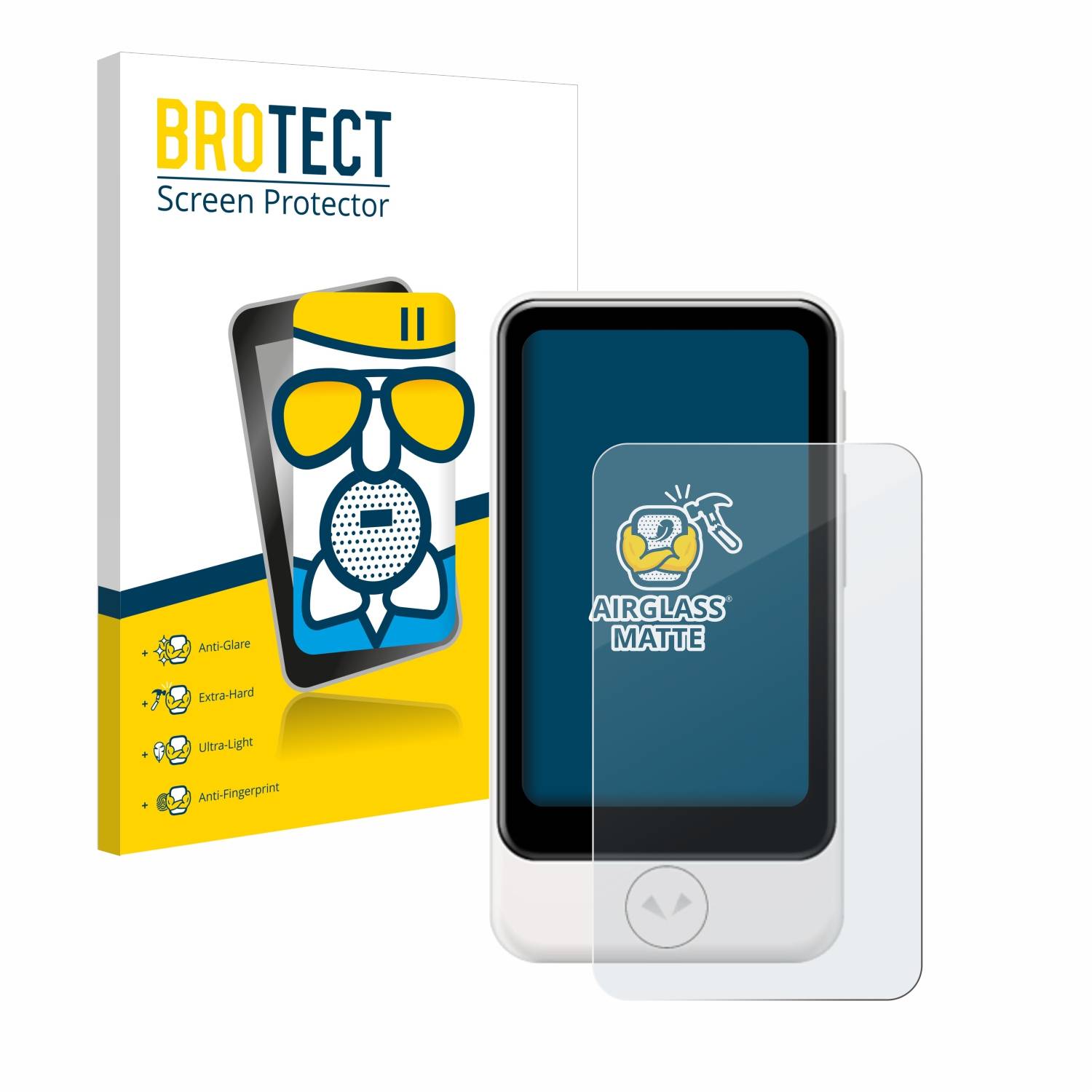 BROTECT AirGlass Matt Glas Schutz Folie für Pocketalk Plus