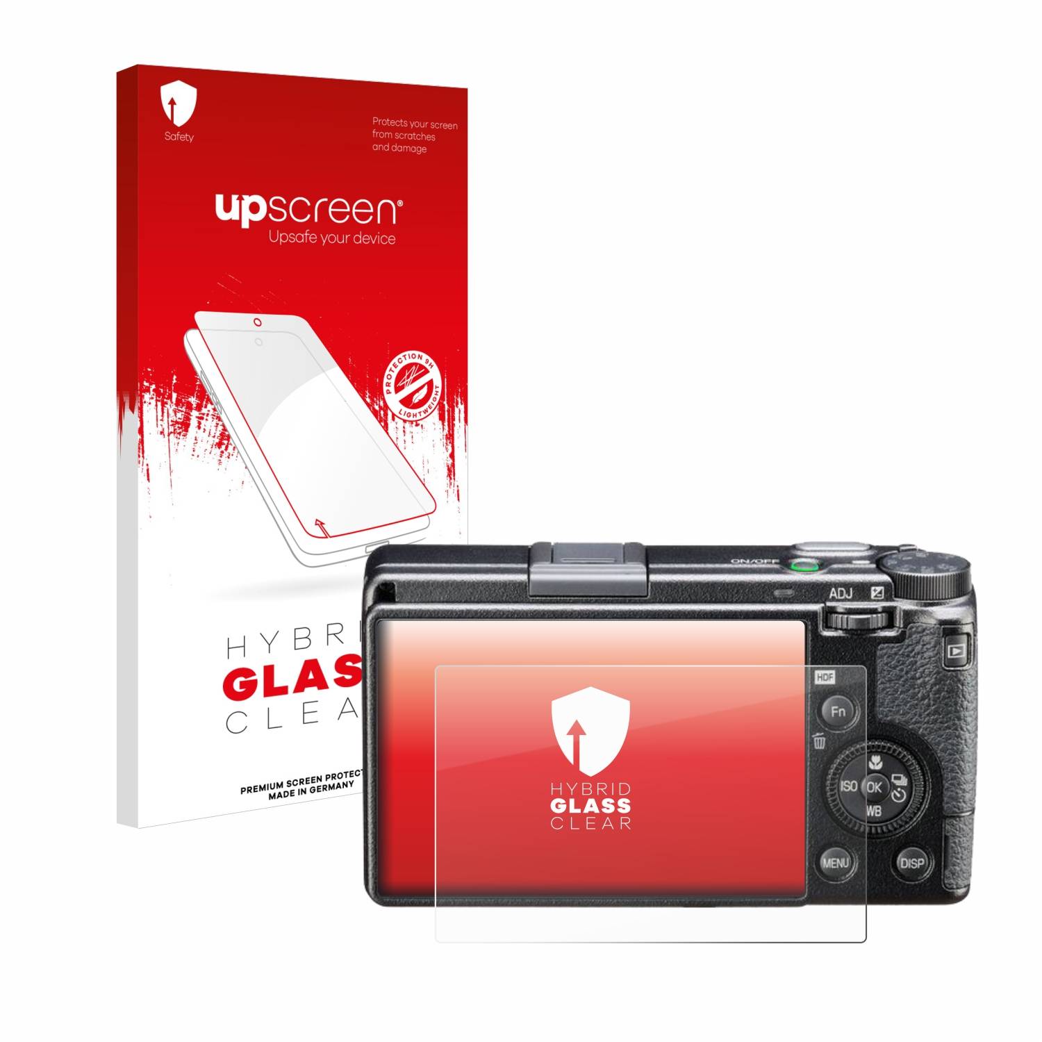 upscreen Flexible Schutz Glas Folie für Ricoh GR III HDF Schutzglas 9H Hybridglas Klar