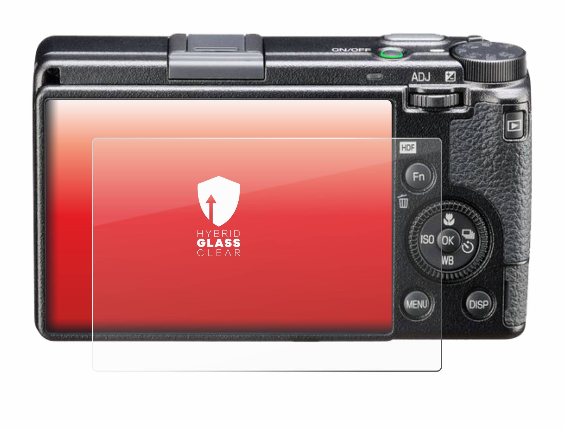 upscreen Flexible Schutz Glas Folie für Ricoh GR III HDF Schutzglas 9H Hybridglas Klar