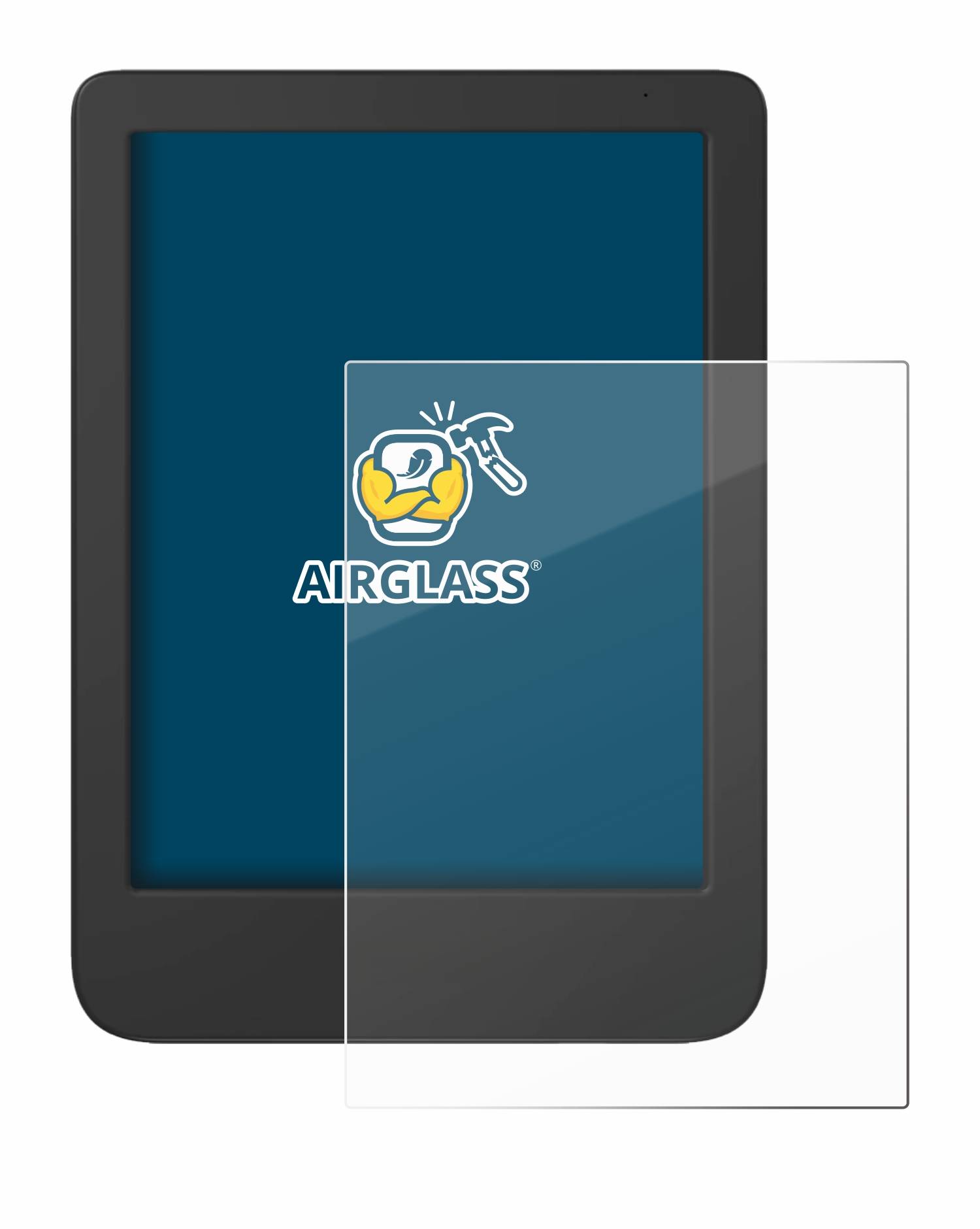 BROTECT AirGlass Flexible Schutz Glas Folie für Tolino Shine 5 2024 Klar Transparent