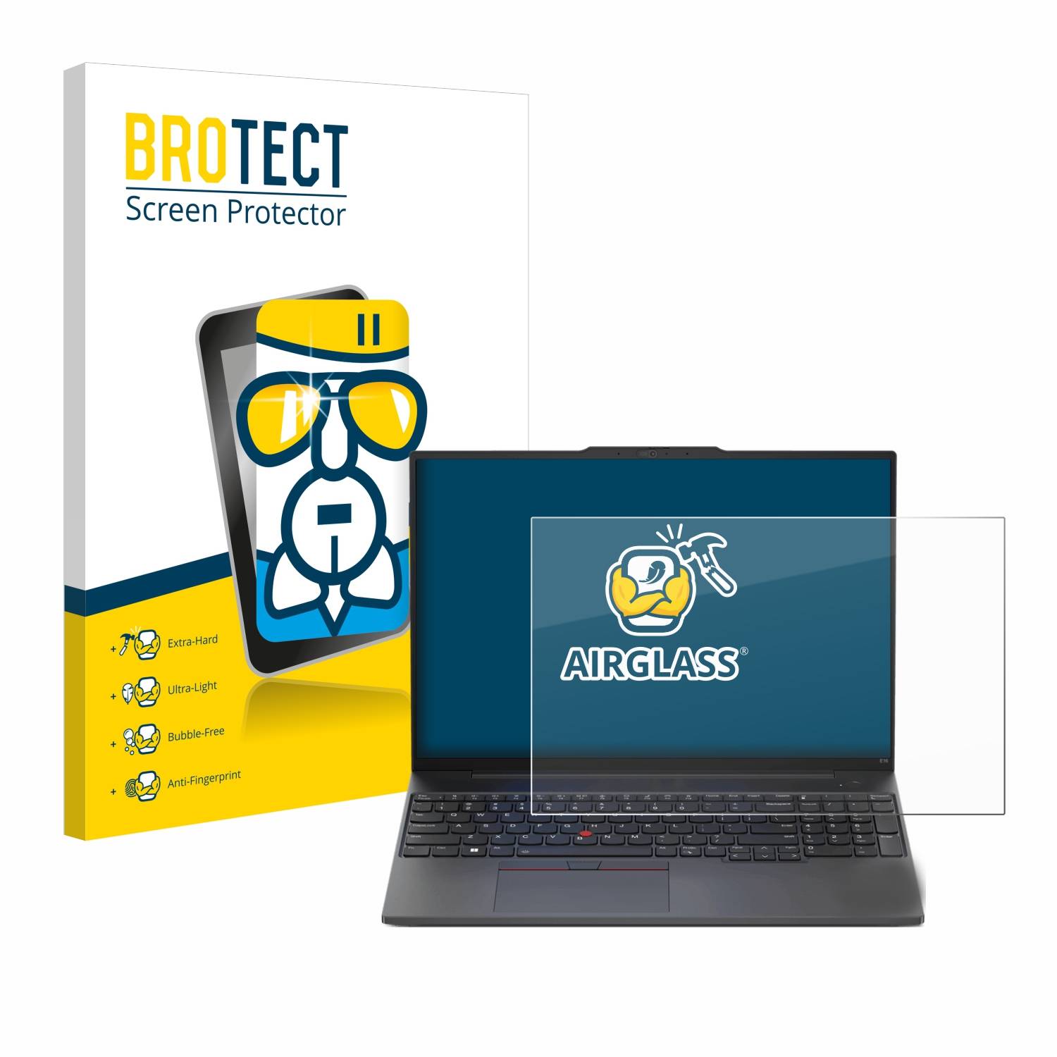 BROTECT AirGlass Glas Panzer-Folie für Lenovo ThinkPad E16 Gen 1 - Schutzglas