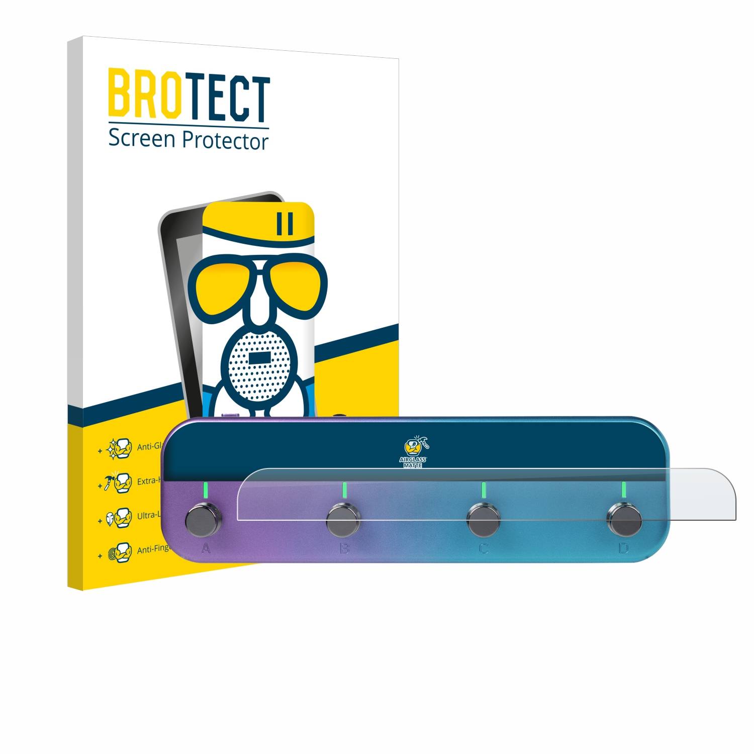 BROTECT AirGlass Flexible Schutz Glas Folie für Mooer Prime S1 Matt Entspiegelt