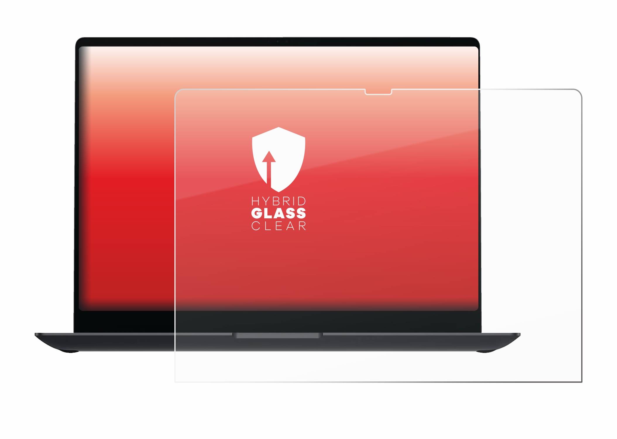 upscreen Hybrid Glas Schutz-Folie für Samsung Galaxy Book4 Ultra 16