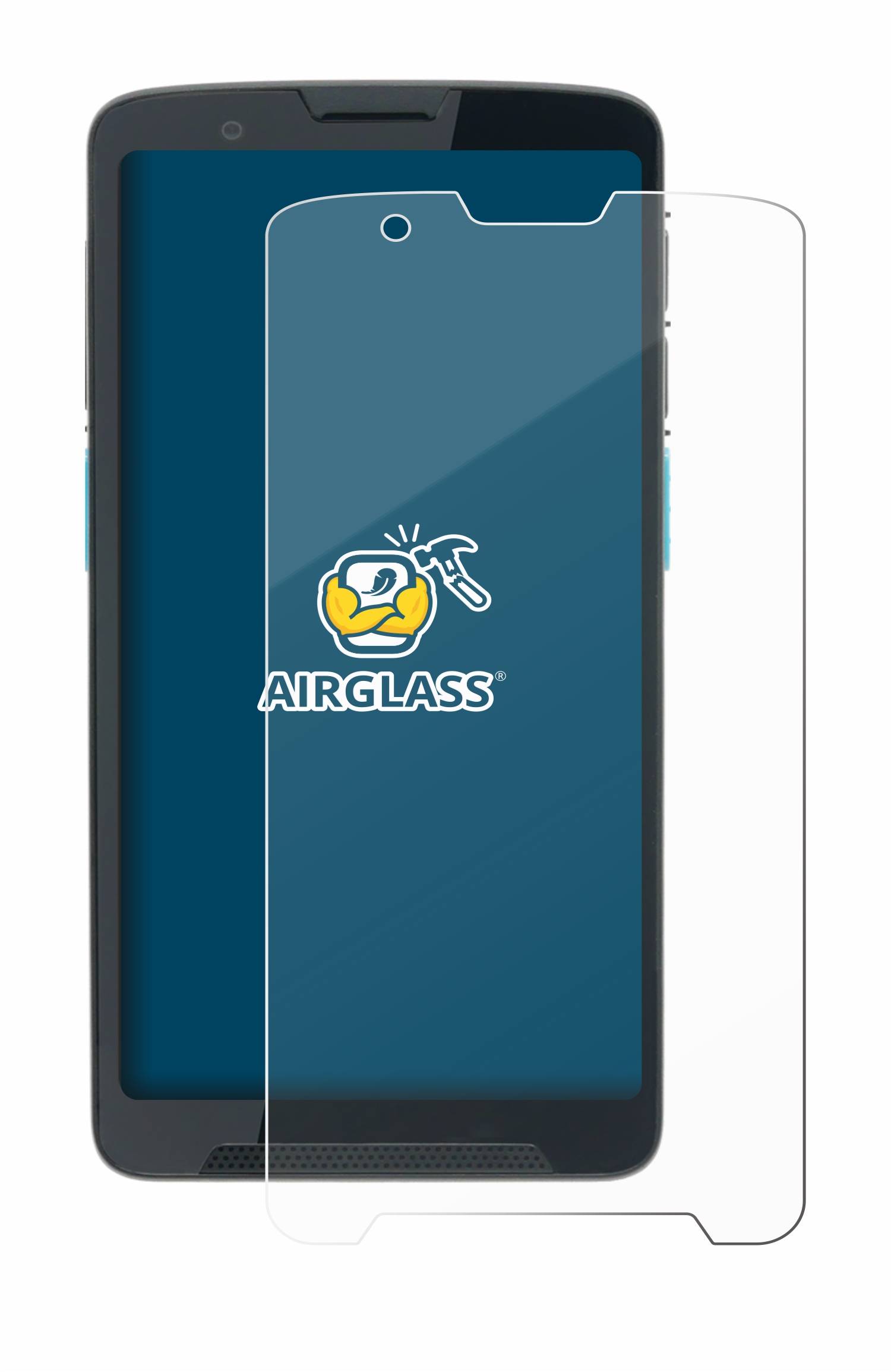 BROTECT AirGlass Flexible Schutz Glas Folie für Unitech EA660 Klar Transparent