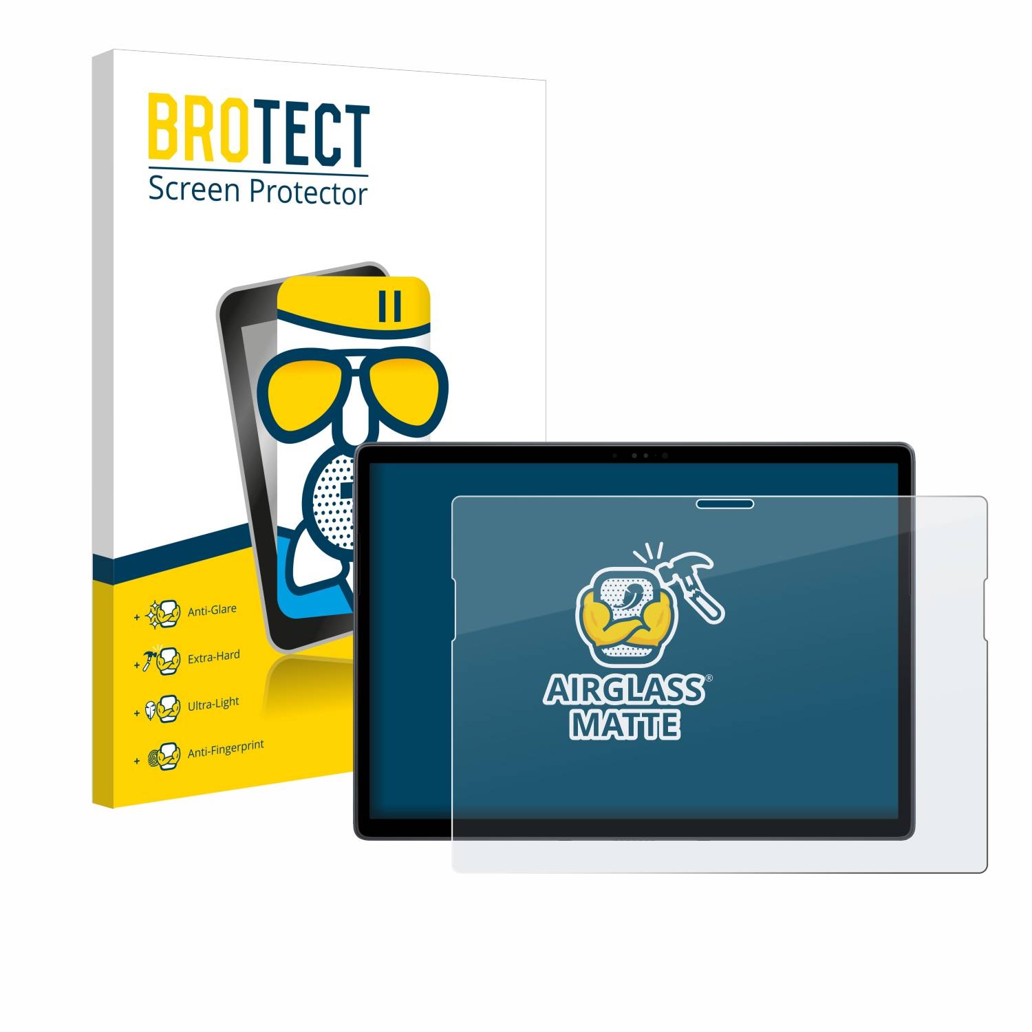 BROTECT AirGlass Flexible Schutz Glas Folie für Dell Latitude 7350 Detachable Matt Entspiegelt