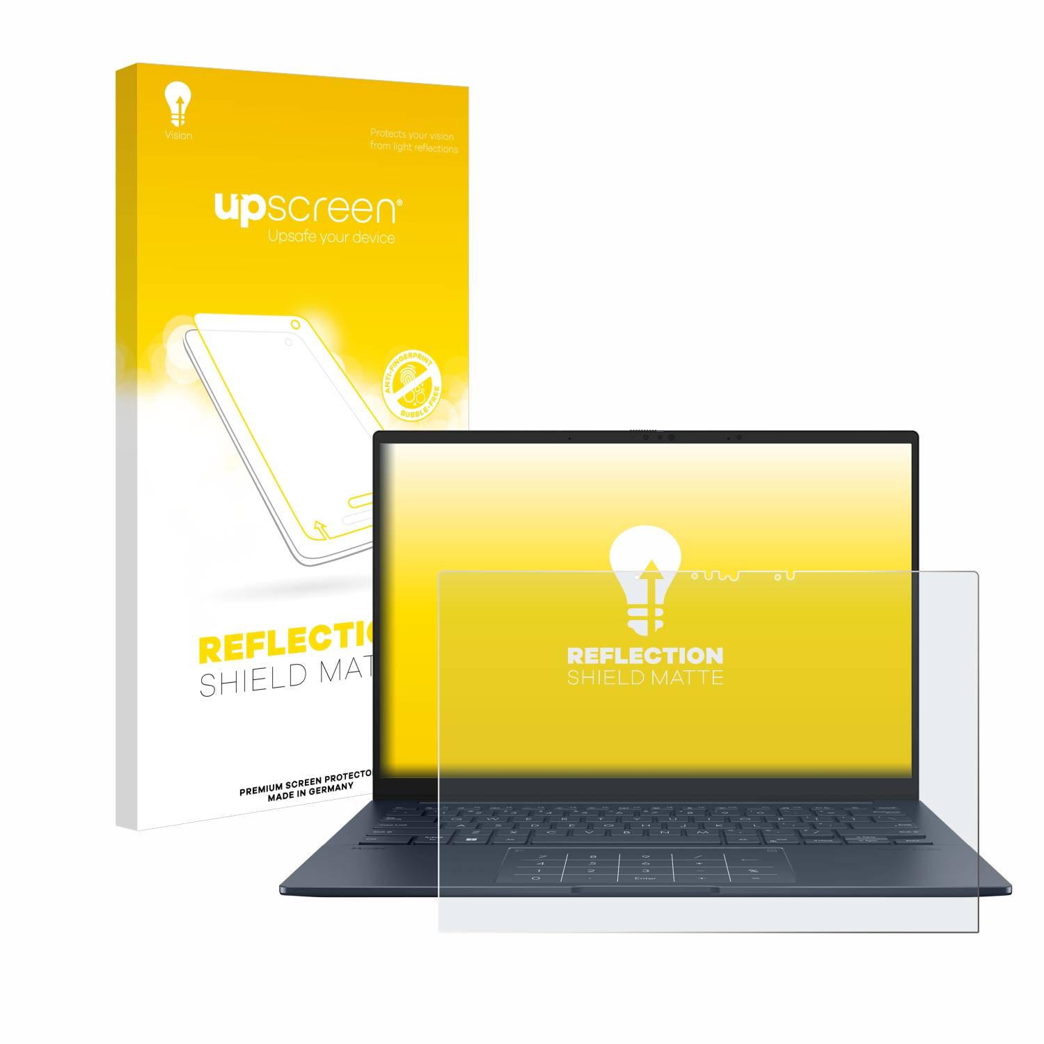 upscreen Reflection Shield Matt Schutzfolie für ASUS ZenBook 14 OLED UX3405 Touch