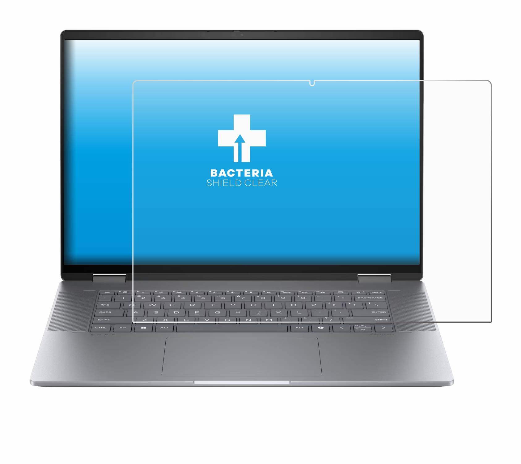 upscreen Bacteria Shield Schutzfolie für HP Envy x360 2-in-1 16 - Antibakteriell