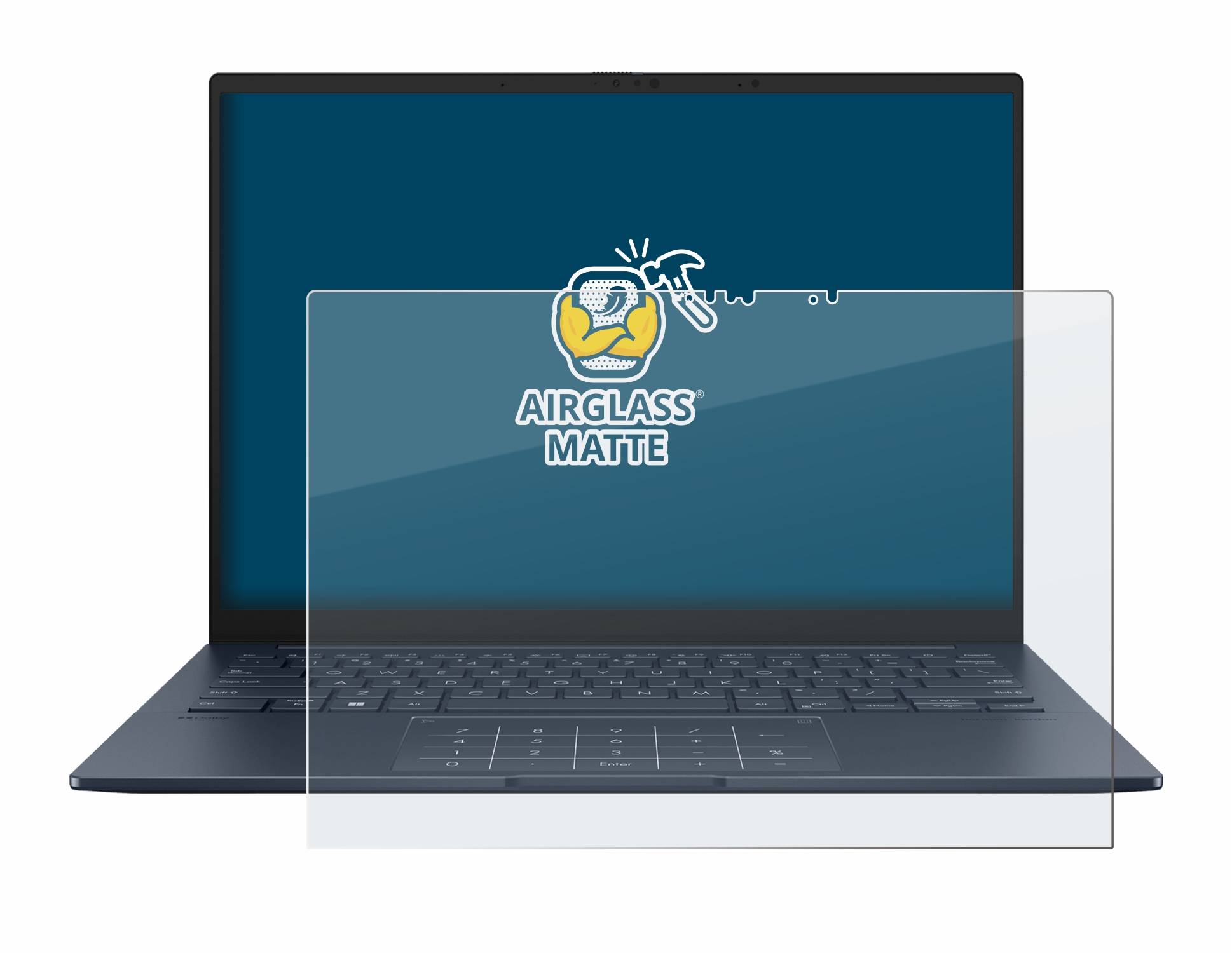 BROTECT AirGlass Matt Glas Schutz Folie für ASUS ZenBook 14 OLED UX3405 Touch
