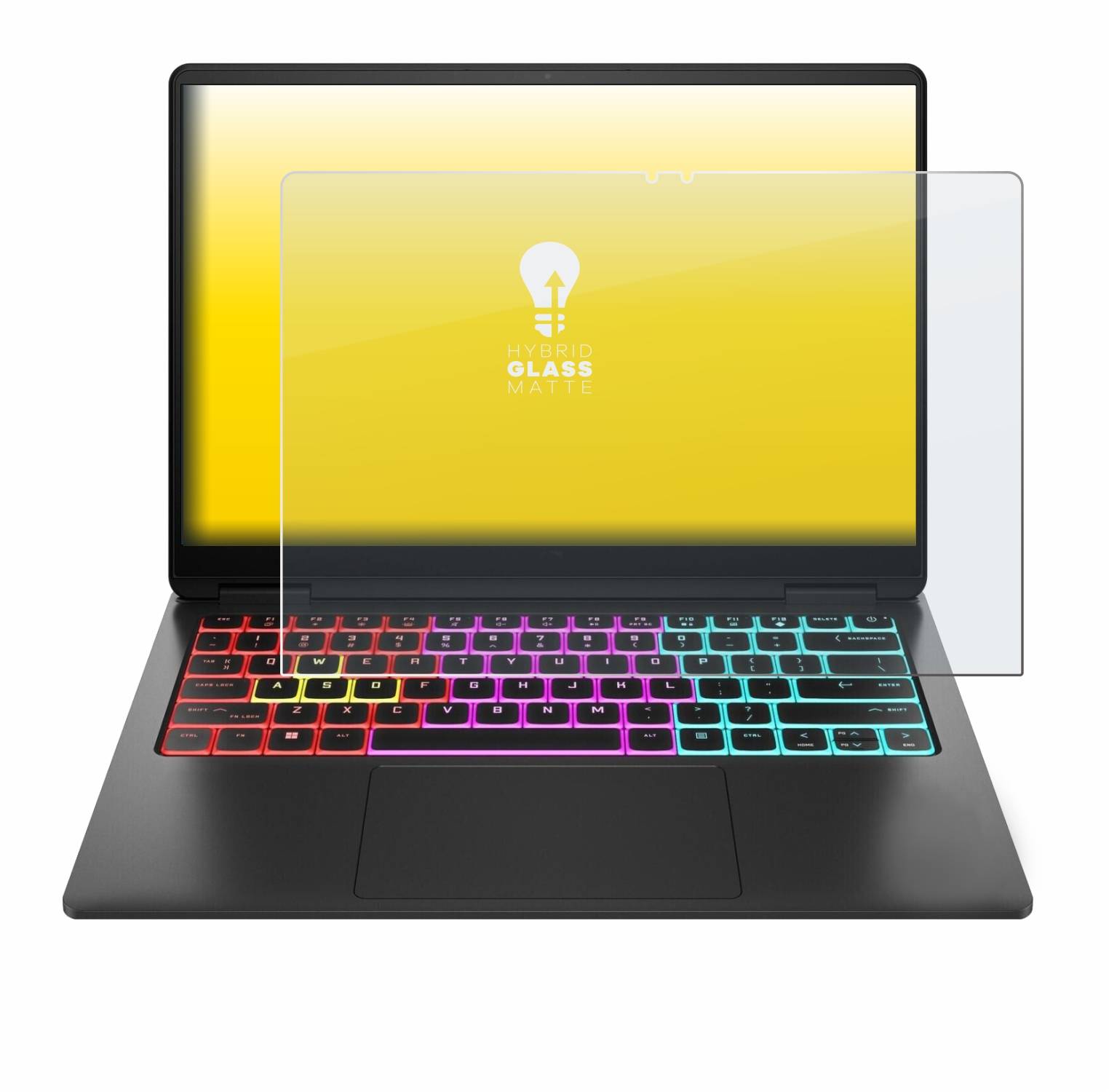 upscreen Flexible Schutz Glas Folie für HP Omen Transcend 14 Schutzglas 9H Hybridglas Matt Entspiegelt