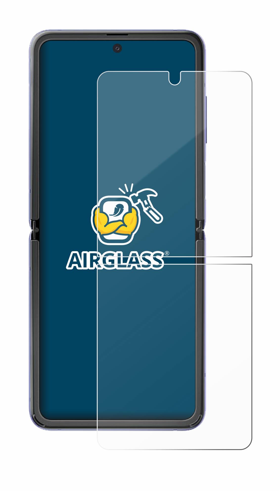 BROTECT AirGlass Glas Panzer-Folie für Samsung Galaxy Z Flip 5G - Schutzglas