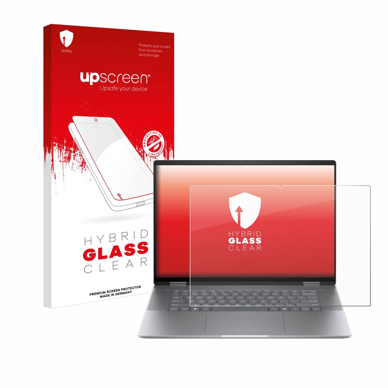upscreen Flexible Schutz Glas Folie für HP Envy x360 2-in-1 16 Schutzglas 9H Hybridglas Klar