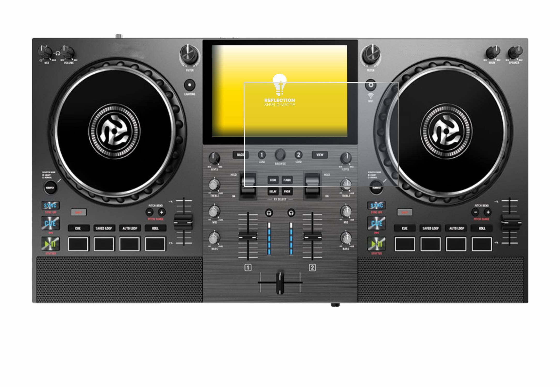 upscreen Reflection Shield Matt Schutzfolie für Numark Mixstream Pro Go