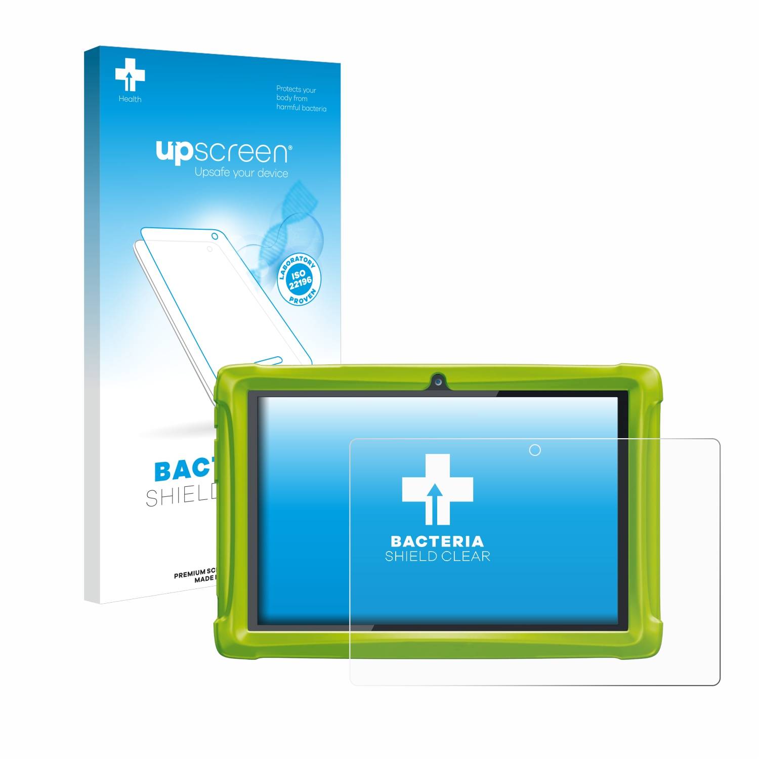 upscreen Bacteria Shield Schutzfolie für Clementoni Clempad 10 - Antibakteriell