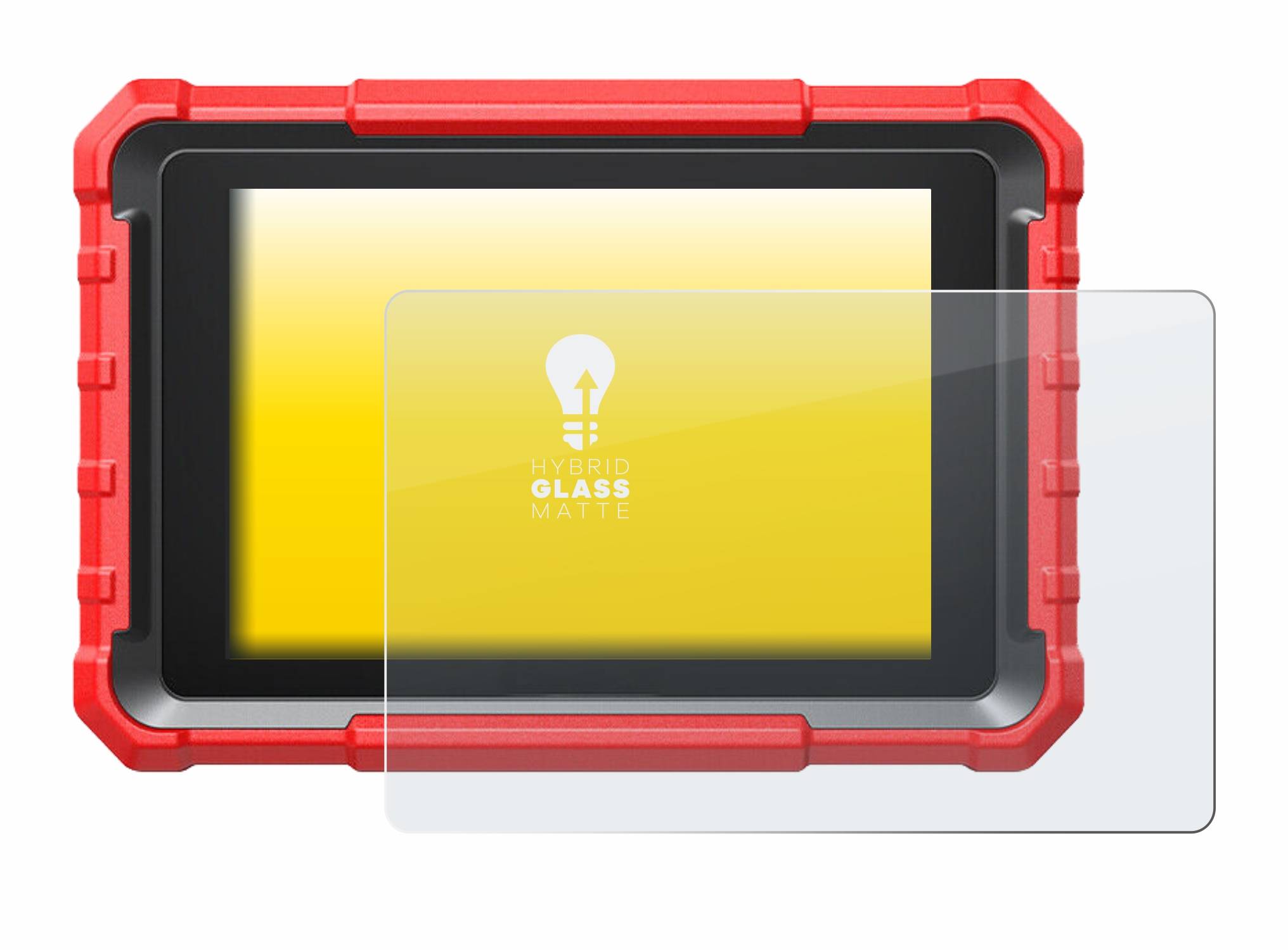 upscreen Flexible Schutz Glas Folie für Launch X-431 PROS Elite Schutzglas 9H Hybridglas Matt Entspiegelt