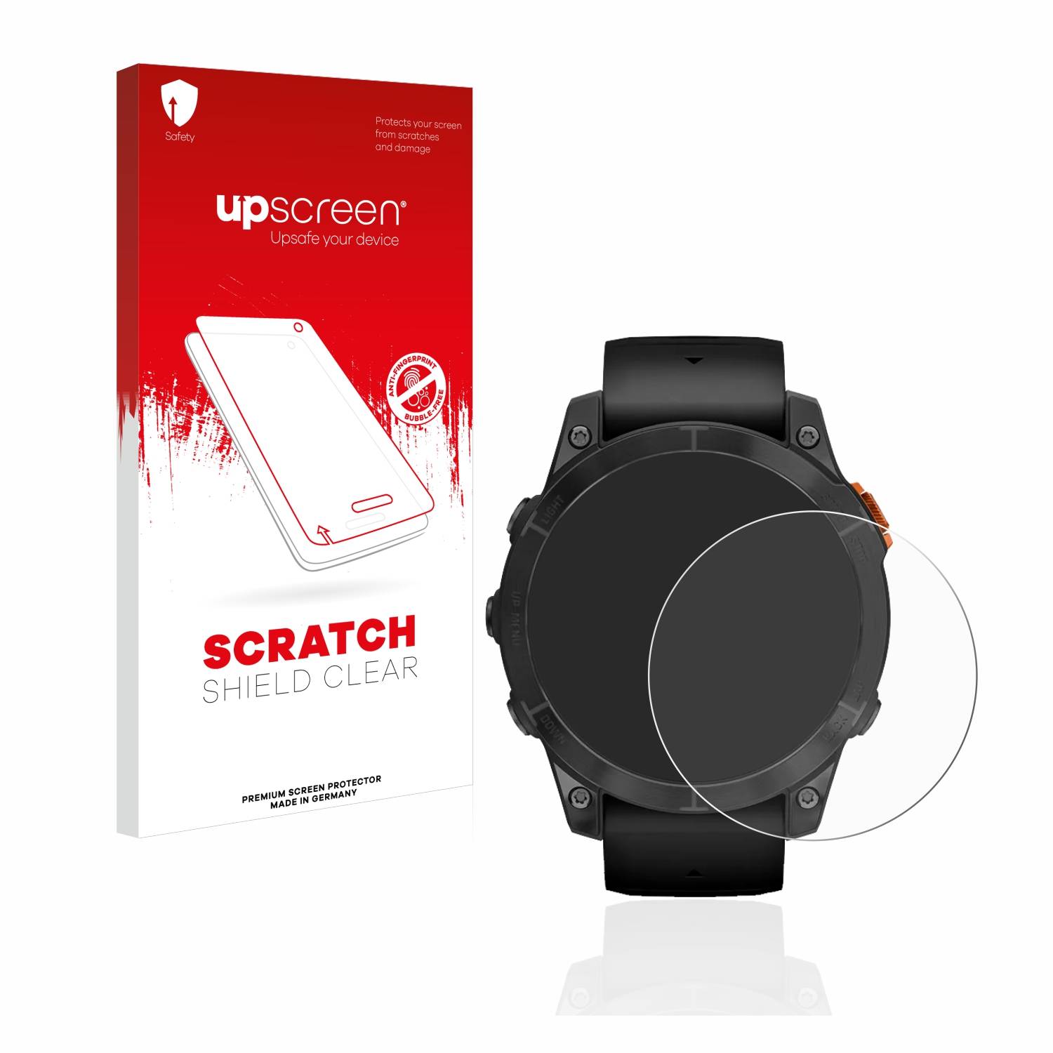 upscreen Scratch Shield Schutzfolie für Garmin Fenix 7 Pro Solar (47 mm)
