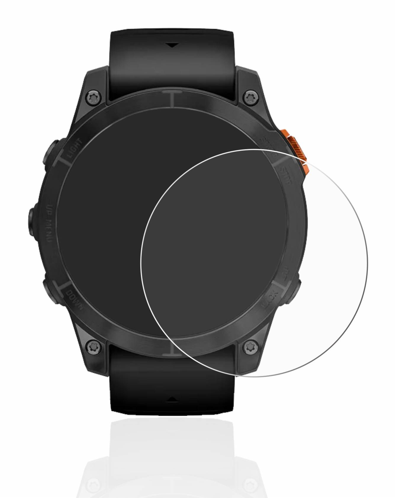 upscreen Scratch Shield Schutzfolie für Garmin Fenix 7 Pro Solar (47 mm)