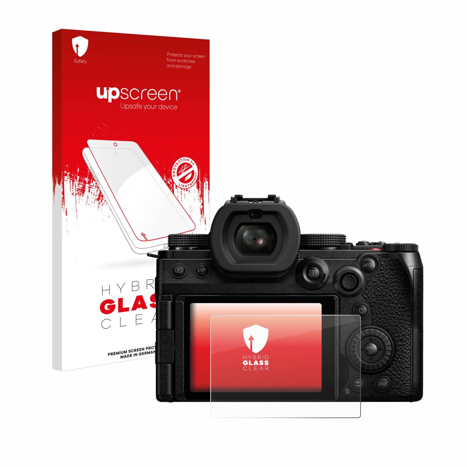 upscreen Hybrid Glas Schutz-Folie für Panasonic Lumix DC-S5M2X