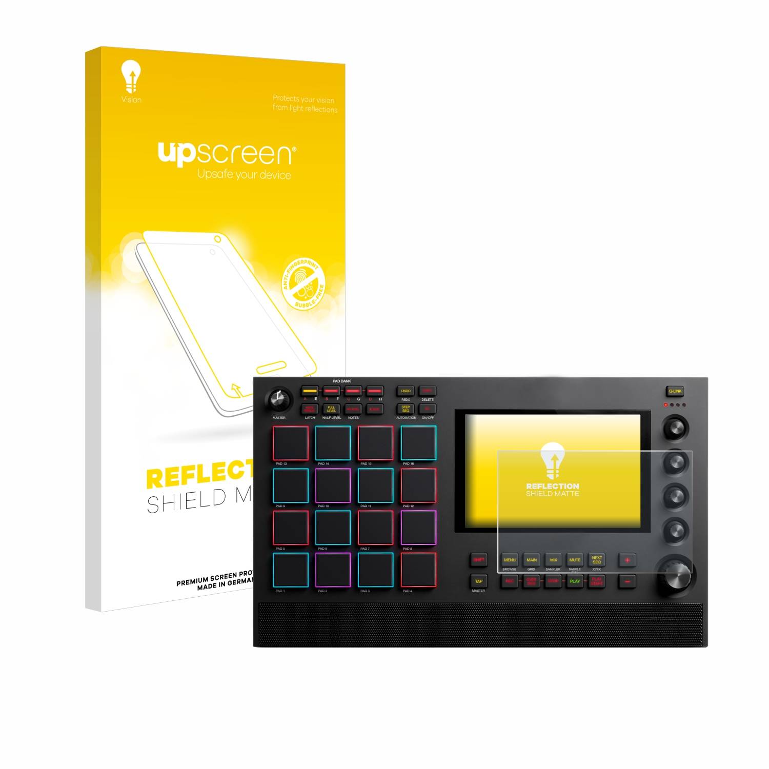 upscreen Schutzfolie für Akai MPC Live II Folie Matt Entspiegelt Anti-Reflex