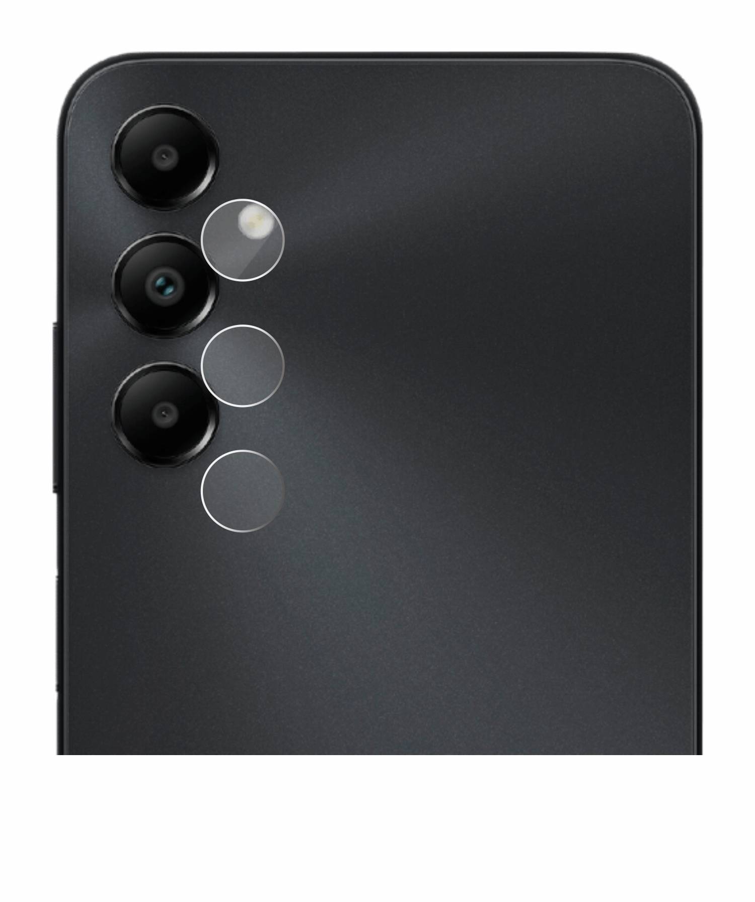 upscreen Hybrid Glas Panzer-Folie für Samsung Galaxy A05s (NUR Kameraschutz)
