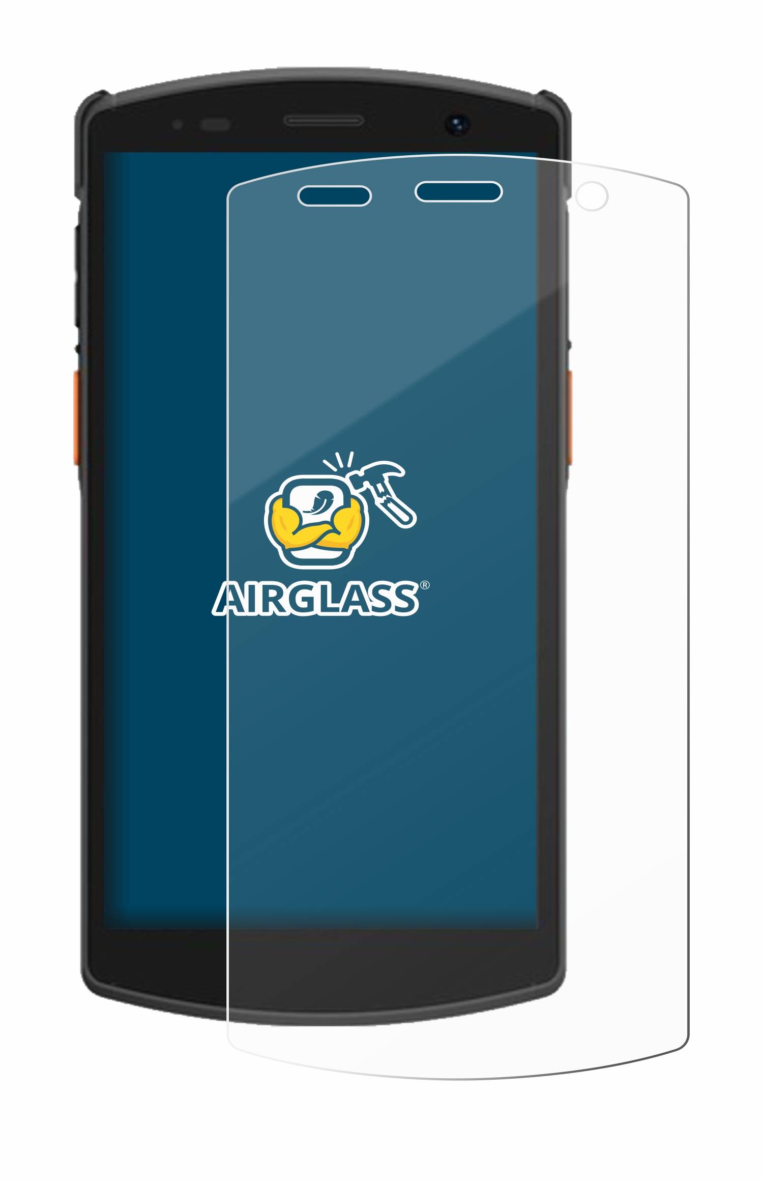 BROTECT AirGlass Flexible Schutz Glas Folie für Urovo CT58 Klar Transparent
