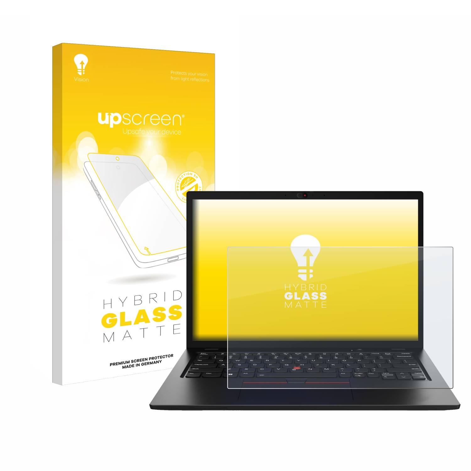 upscreen Hybrid Glas Matt Panzer-Folie für Lenovo ThinkPad L13 Gen 4 Non-Touch