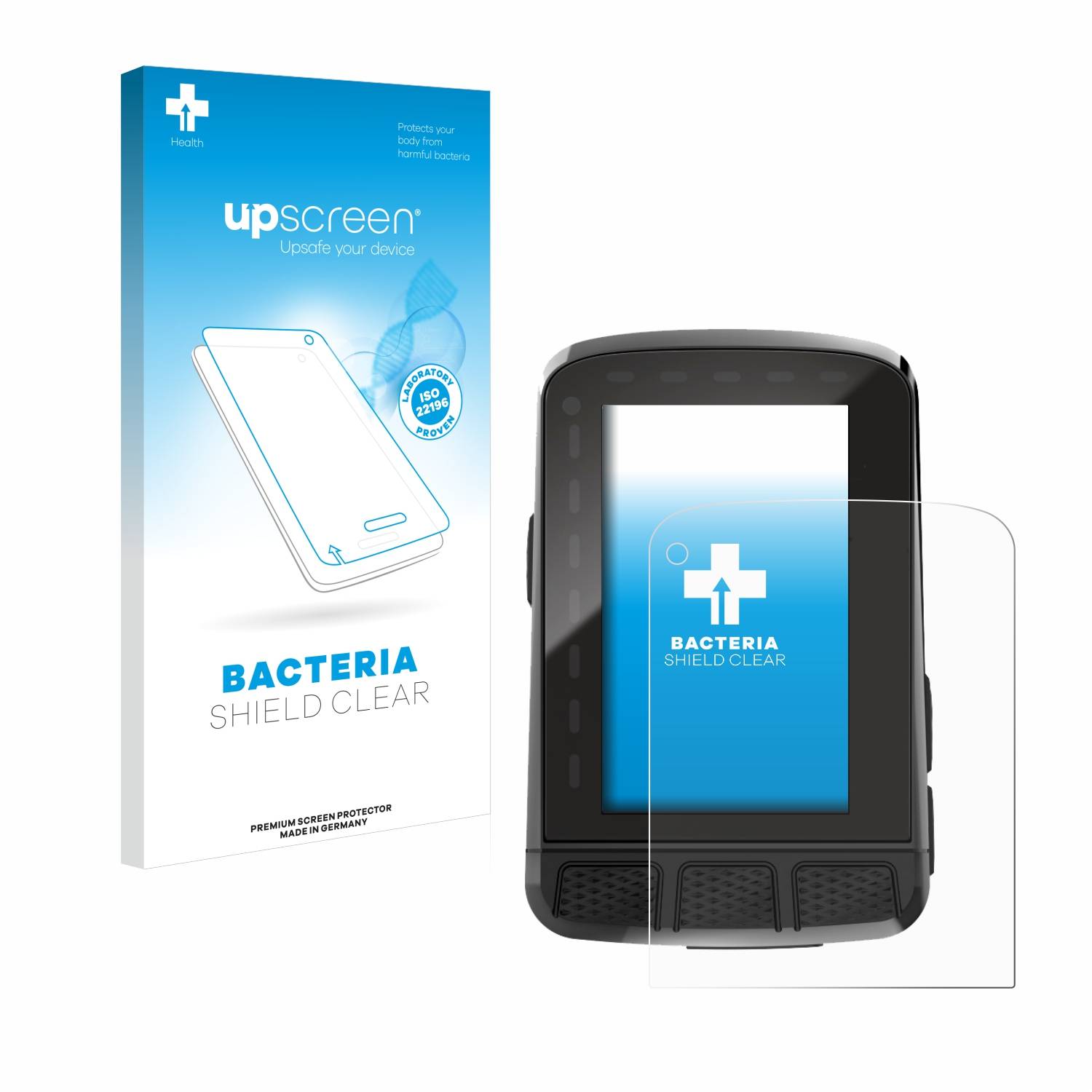 upscreen Bacteria Shield Schutzfolie für Wahoo Elemnt Roam V2 GPS - Antibakteriell