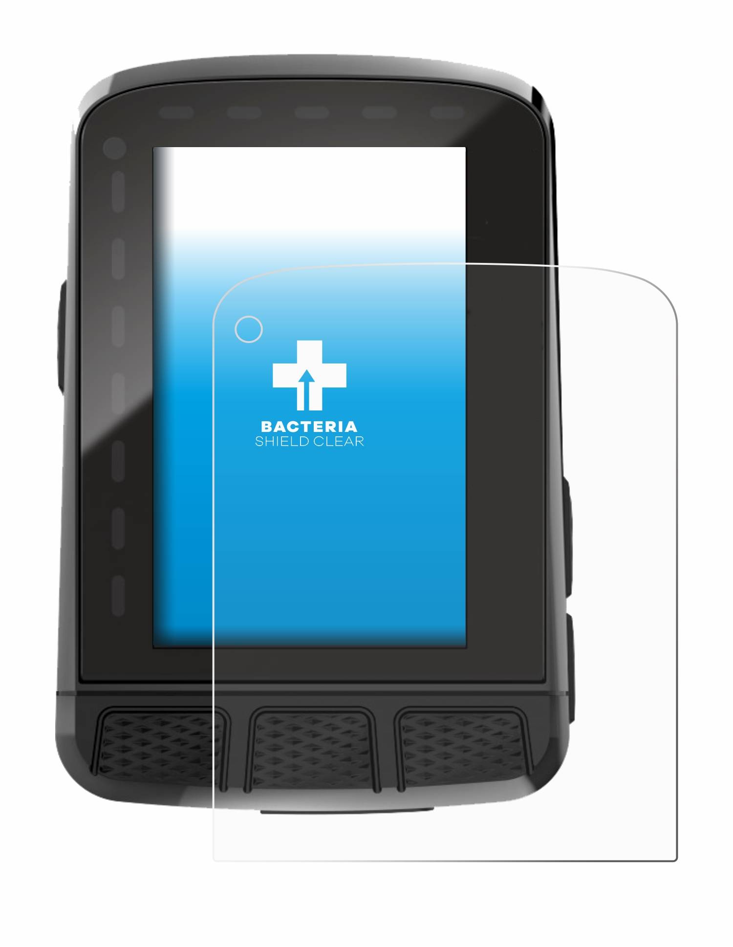 upscreen Bacteria Shield Schutzfolie für Wahoo Elemnt Roam V2 GPS - Antibakteriell