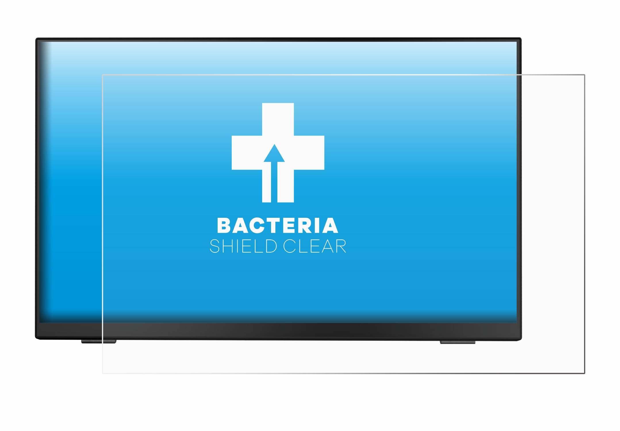 upscreen Bacteria Shield Schutzfolie für Iiyama ProLite T2255MSC-B1 - Antibakteriell