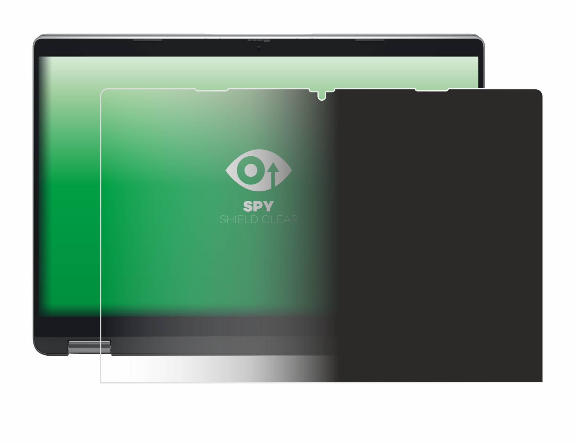 upscreen Blickschutzfolie für Dell Latitude 5350 2-in-1 Anti-Spy Privacy Blaulichtschutz Sichtschutzfolie