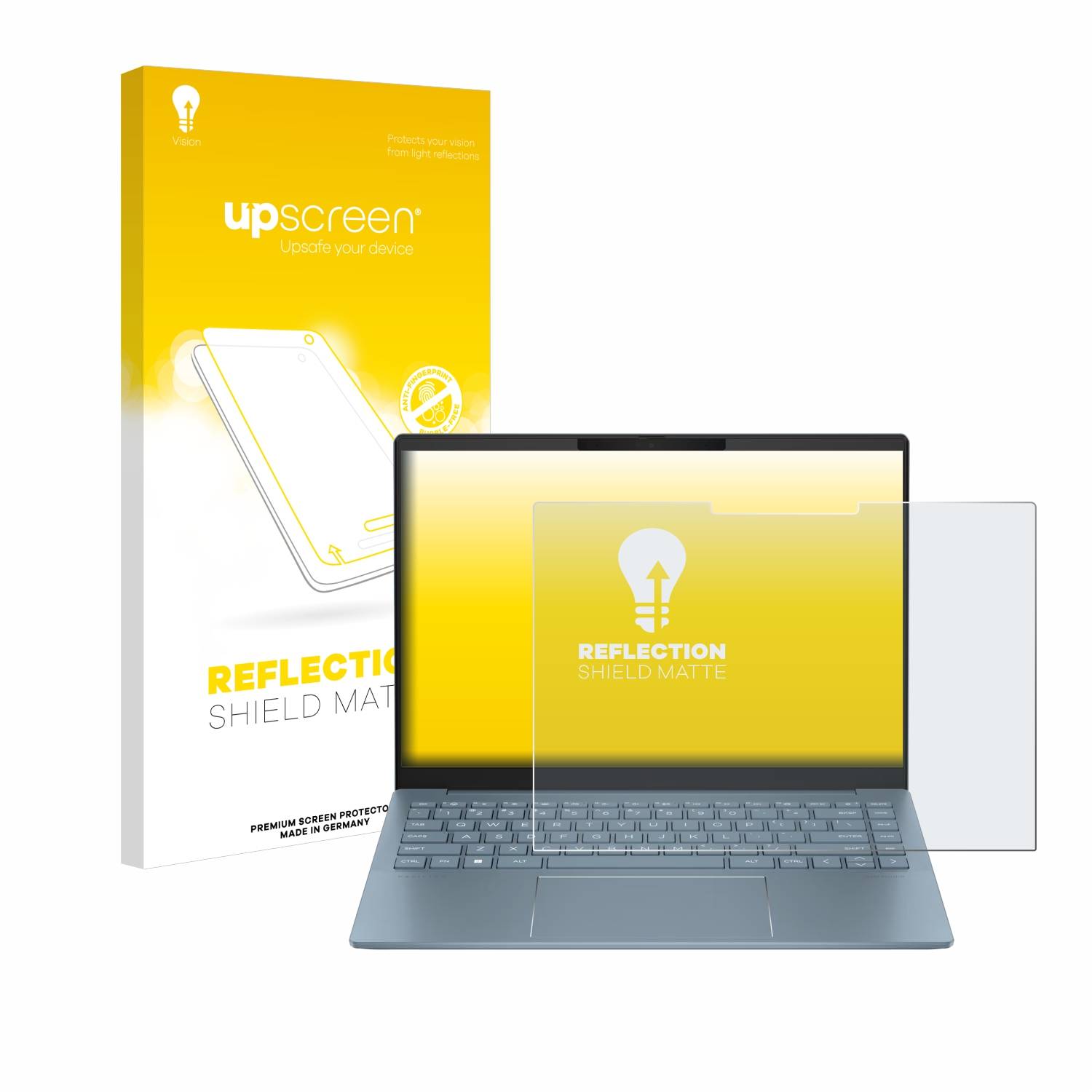 upscreen Reflection Shield Matt Schutzfolie für HP Pavilion Plus 14-ew