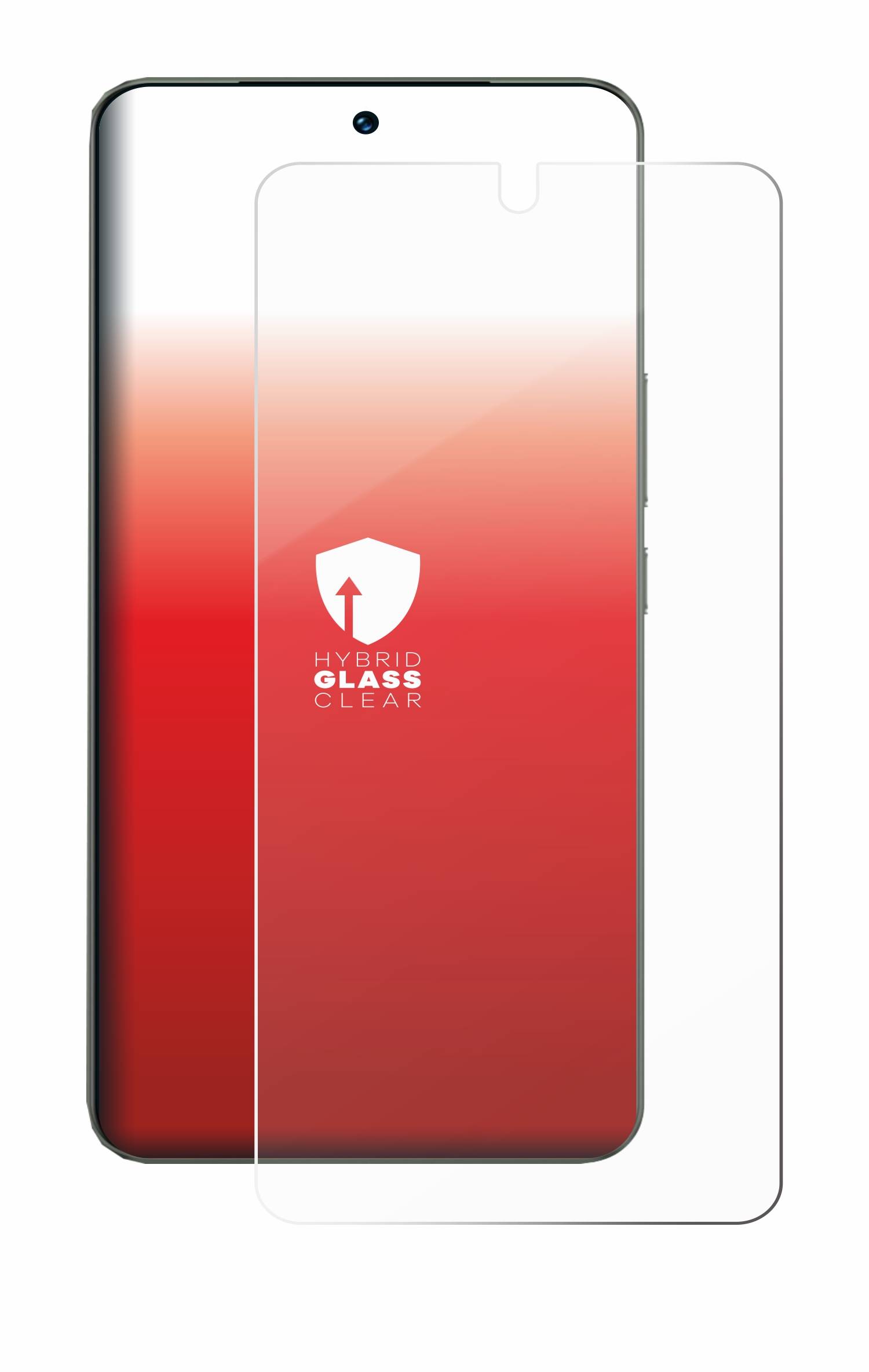 upscreen Hybrid Glas Schutz-Folie für Vivo V30 Lite