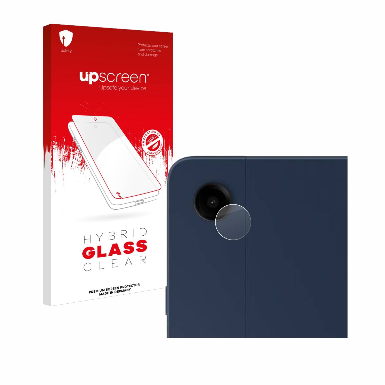 upscreen Hybrid Glas Panzer-Folie für Samsung Galaxy Tab A9 Plus 5G (NUR Kameraschutz)
