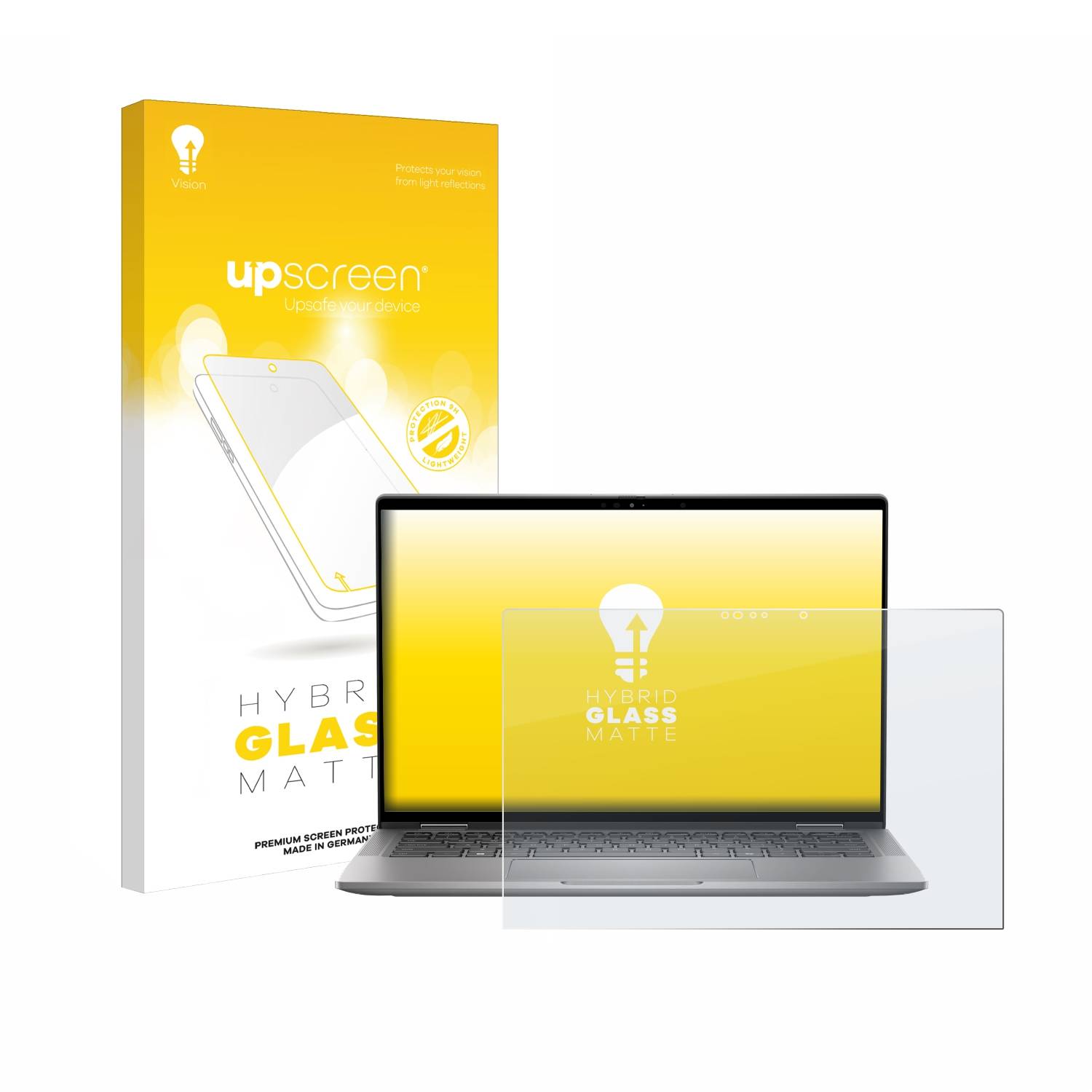 upscreen Flexible Schutz Glas Folie für Dell Latitude 7350 2-in-1 Schutzglas 9H Hybridglas Matt Entspiegelt
