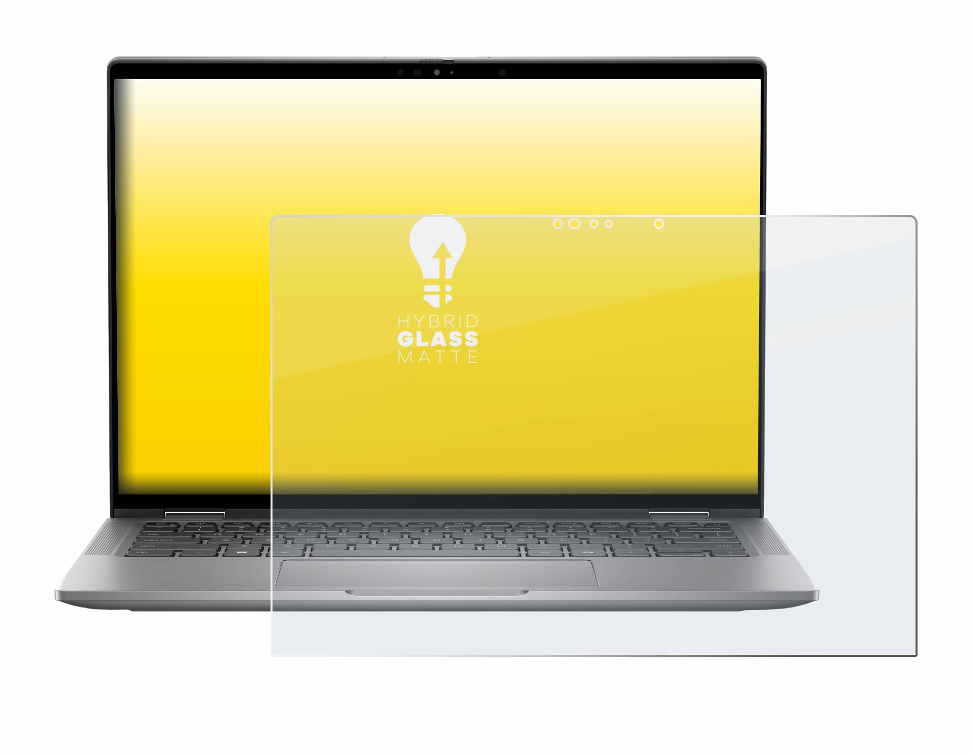 upscreen Flexible Schutz Glas Folie für Dell Latitude 7350 2-in-1 Schutzglas 9H Hybridglas Matt Entspiegelt