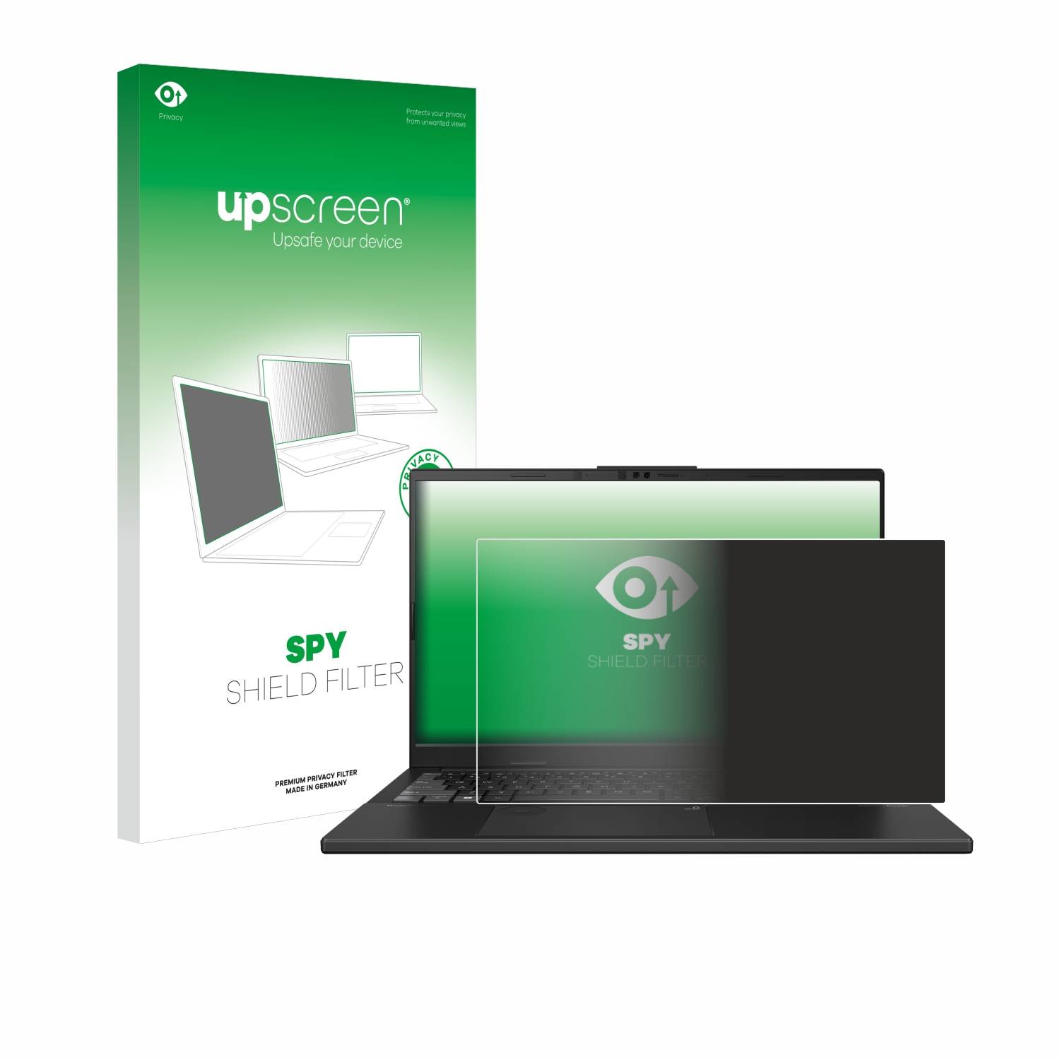 upscreen Blickschutzfilter für ASUS VivoBook Pro 15 OLED N6506 Blaulichtfilter Sichtschutz Privacy Anti Spy abnehmbar