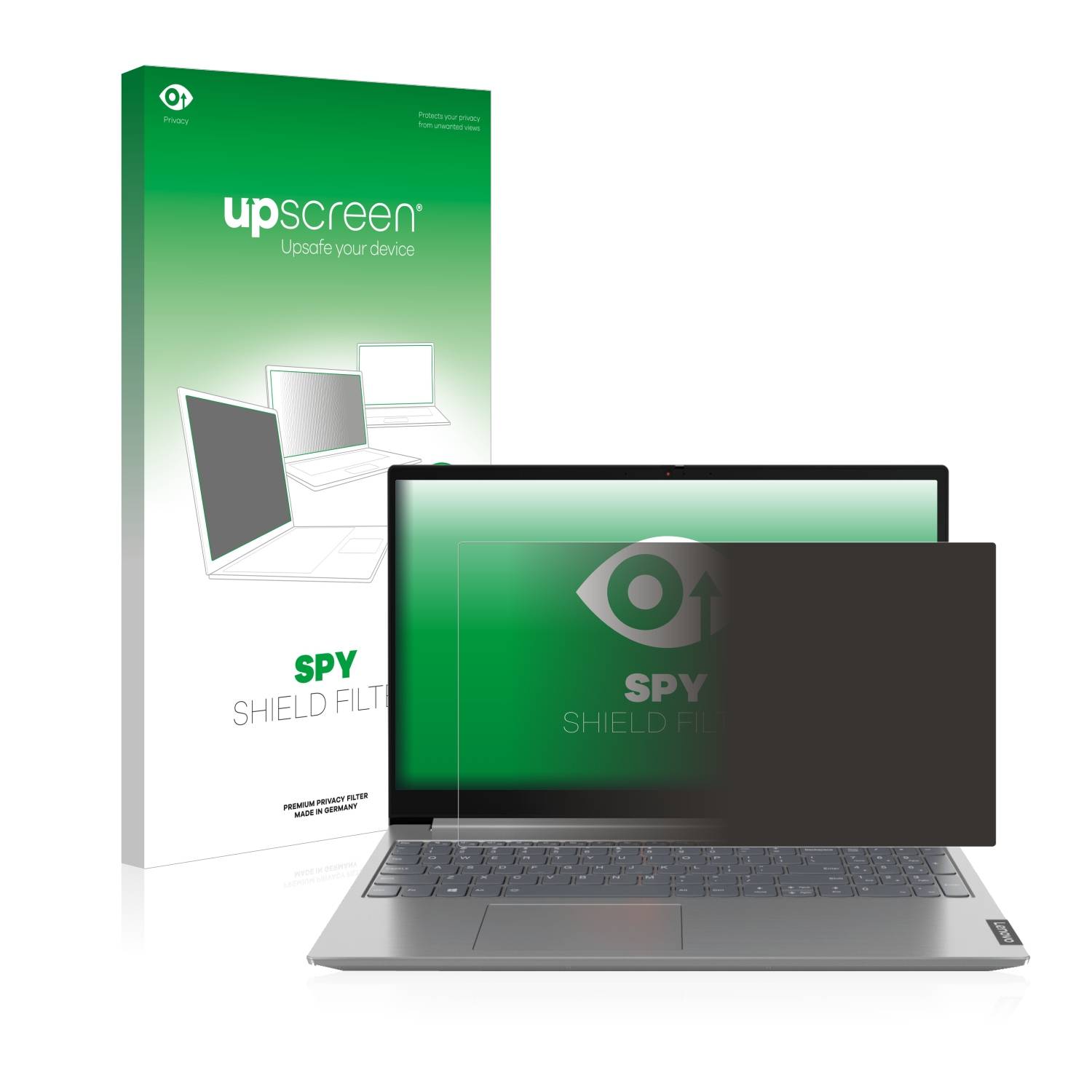 upscreen Blickschutzfilter für Lenovo ThinkBook 14" Blaulichtfilter Sichtschutz Privacy Anti Spy abnehmbar