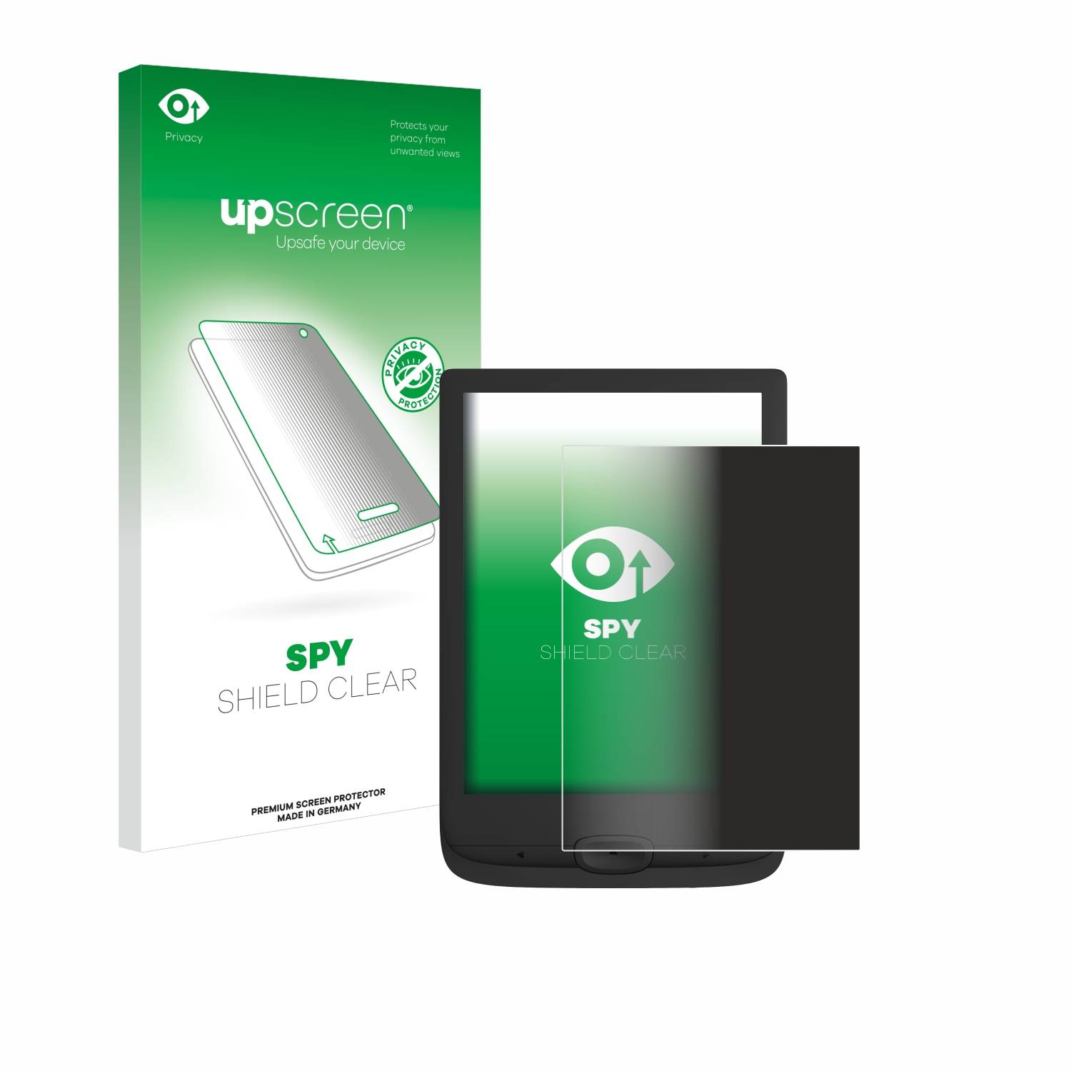 upscreen Spy Shield Sichtschutz-Folie für PocketBook Basic Lux 4