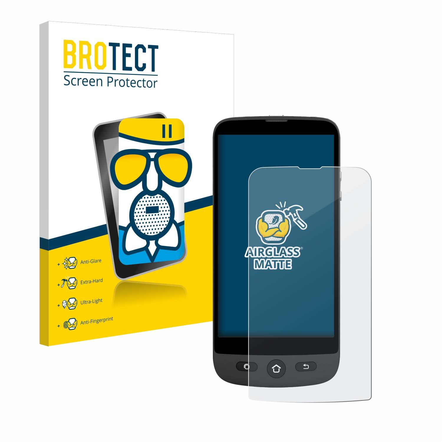 BROTECT AirGlass Flexible Schutz Glas Folie für Swissvoice S510-C Matt Entspiegelt
