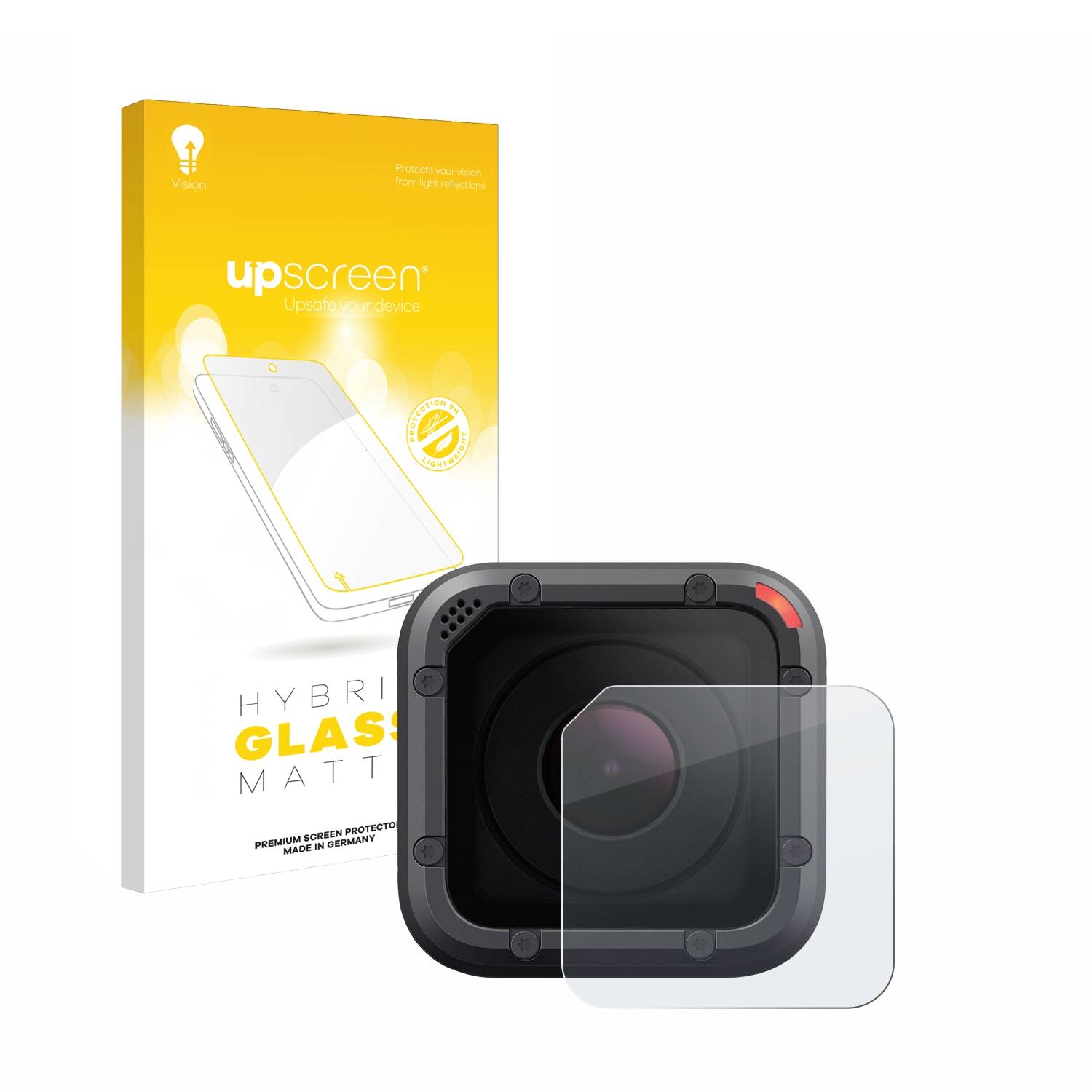 upscreen Hybrid Glas Matt Schutz-Folie für GoPro Hero 5 Session Linse (Gehäuse)