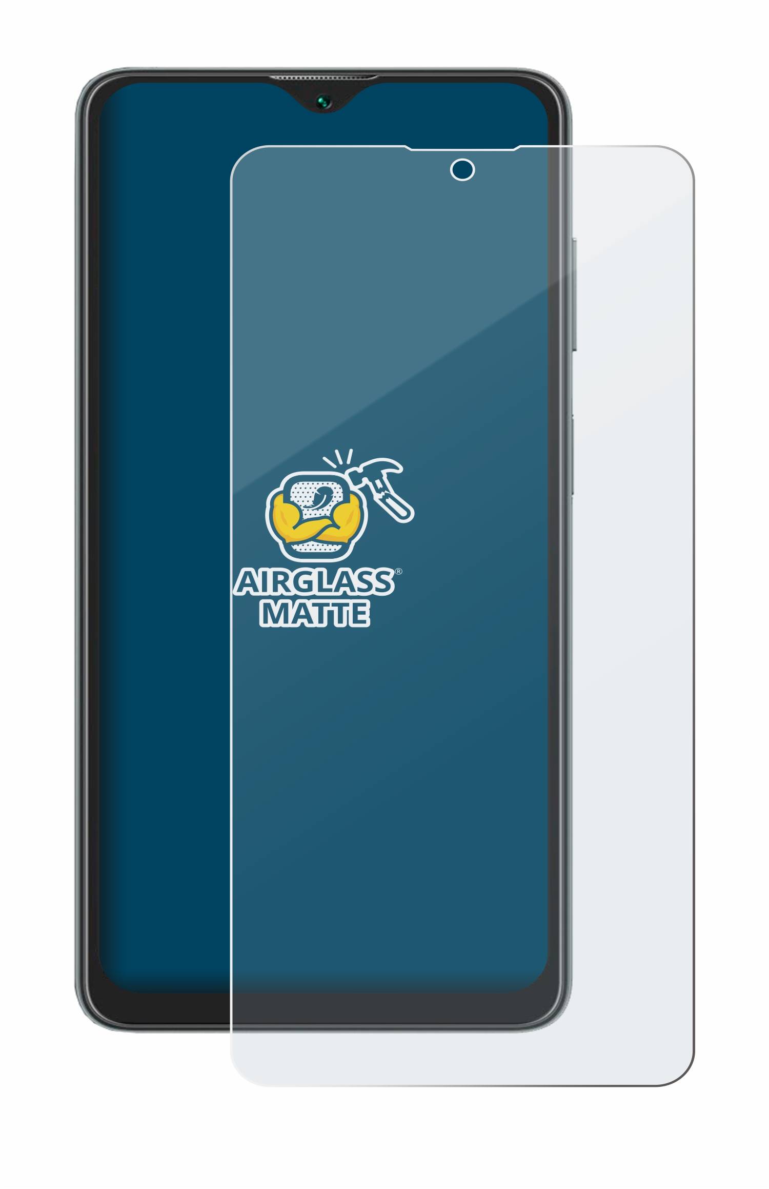 BROTECT AirGlass Flexible Schutz Glas Folie für Oscal C30 Matt Entspiegelt