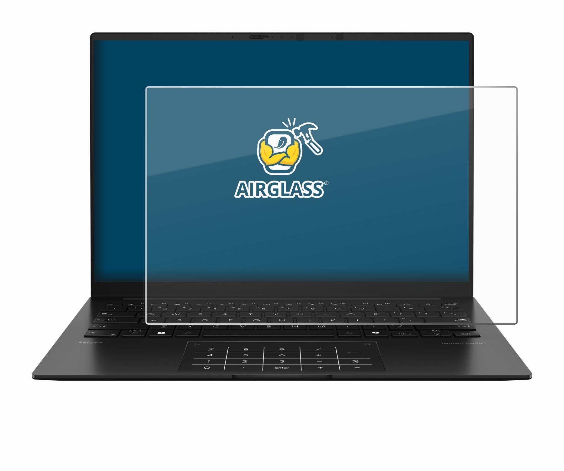BROTECT AirGlass Glas Schutz-Folie für ASUS ZenBook 14 OLED UM3406 - Schutzglas