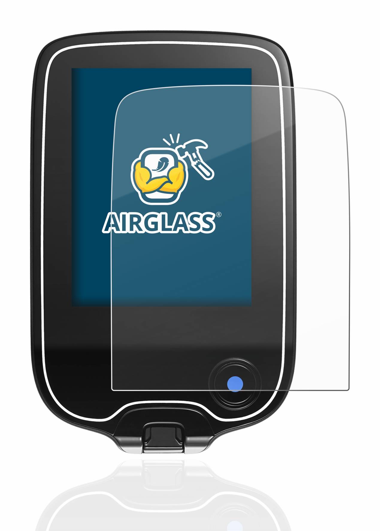 BROTECT AirGlass Flexible Schutz Glas Folie für Freestyle Libre 3 Klar Transparent