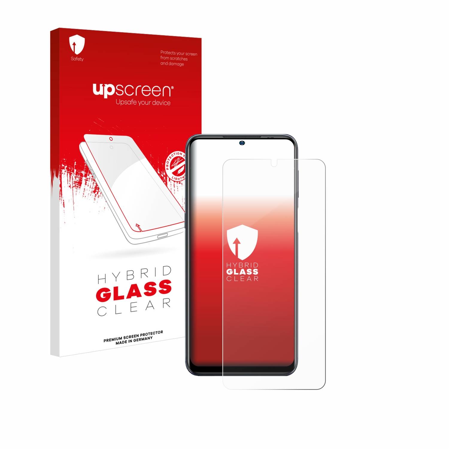 upscreen Hybrid Glas Schutz-Folie für Ulefone Note 13P