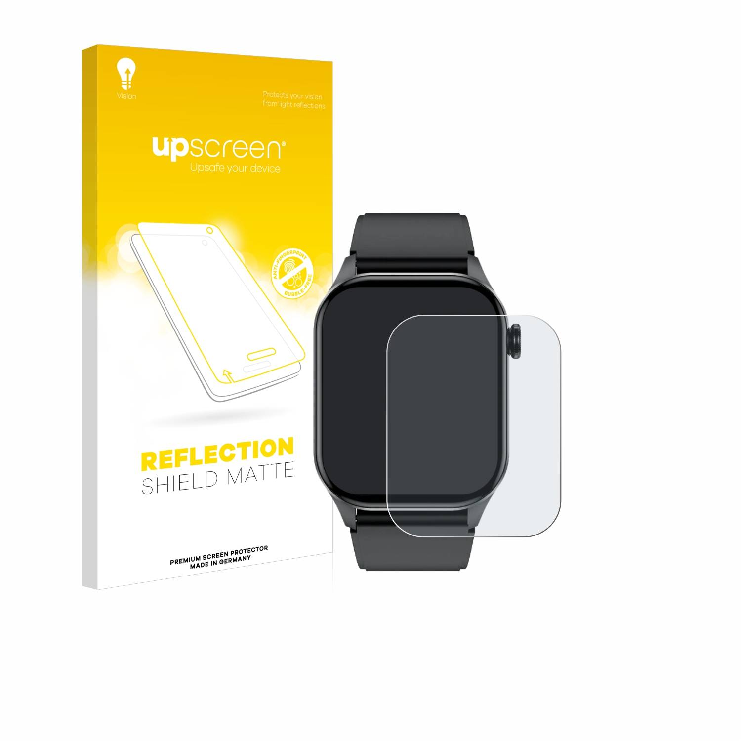 upscreen Reflection Shield Matt Schutzfolie für Smartwatch T98 2.04