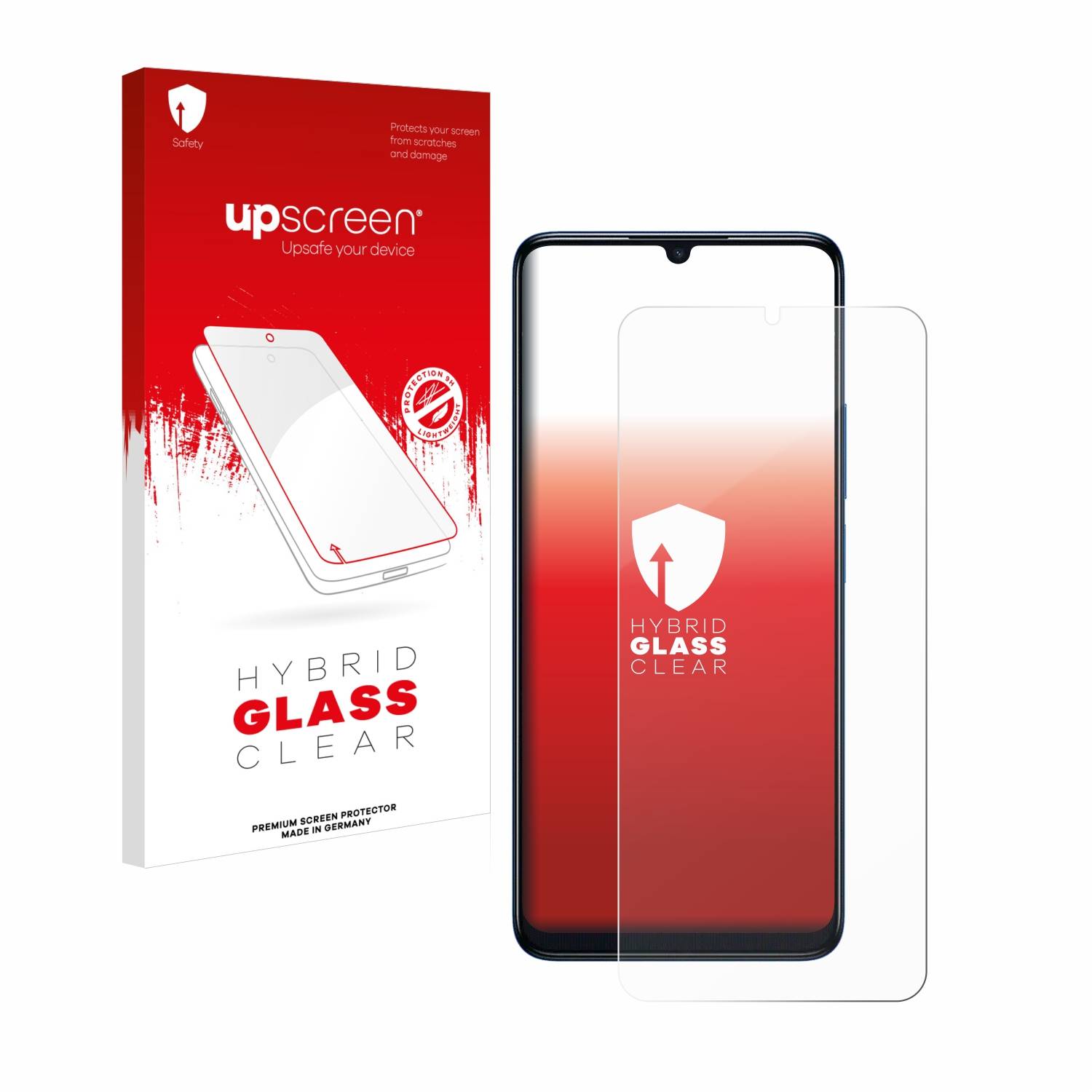 upscreen Flexible Schutz Glas Folie für TCL 505 Schutzglas 9H Hybridglas Klar