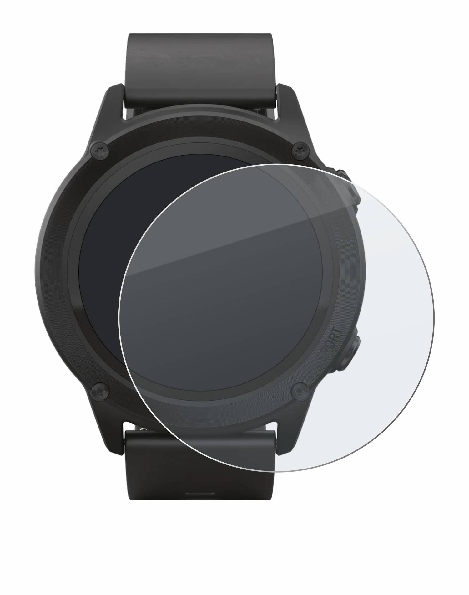 upscreen Hybrid Glas Matt Panzer-Folie für SilverCrest Fitness-Smartwatch
